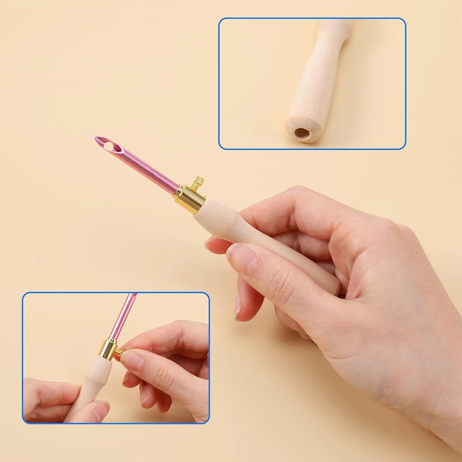 ست سوزن پانچ COMNICO شامل 10 قطعه، کیت گلدوزی پانچ، ابزار سوزن پانچ قابل تنظیم با 7 سایز سری سوزن، ابزار سوزن هنری خیاطی، قلم گلدوزی دسته چوبی برای نخ دندان، کوک متقاطع، کاردستی DIY ست سوزن پانچ COMNICO شامل 10 قطعه، کیت گلدوزی پانچ، ابزار سوزن پانچ قابل تنظیم با 7 سایز سری سوزن، ابزار سوزن هنری خیاطی، قلم گلدوزی دسته چوبی برای نخ دندان، کوک متقاطع، کاردستی DIY