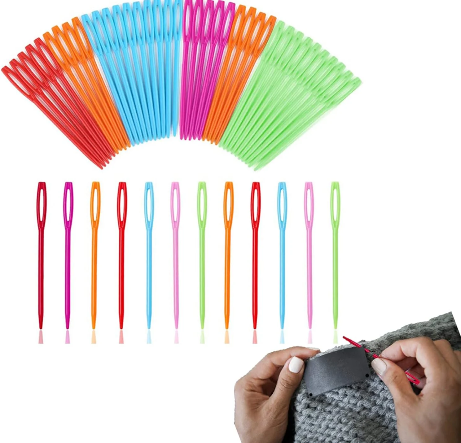 سوزن های پلاستیکی چشم بزرگ دلفینو، سوزن های آموزشی 7 سانتی متری، سوزن های بند پلاستیکی ایمنی برای کودکان و دوخت صنایع دستی، سوزن خیاطی نخ سایز، برای صنایع دستی خیاطی DIY، رنگ تصادفی 50 عدد سوزن های پلاستیکی چشم بزرگ دلفینو، سوزن های آموزشی 7 سانتی متری، سوزن های بند پلاستیکی ایمنی برای کودکان و دوخت صنایع دستی، سوزن خیاطی نخ سایز، برای صنایع دستی خیاطی DIY، رنگ تصادفی 50 عدد