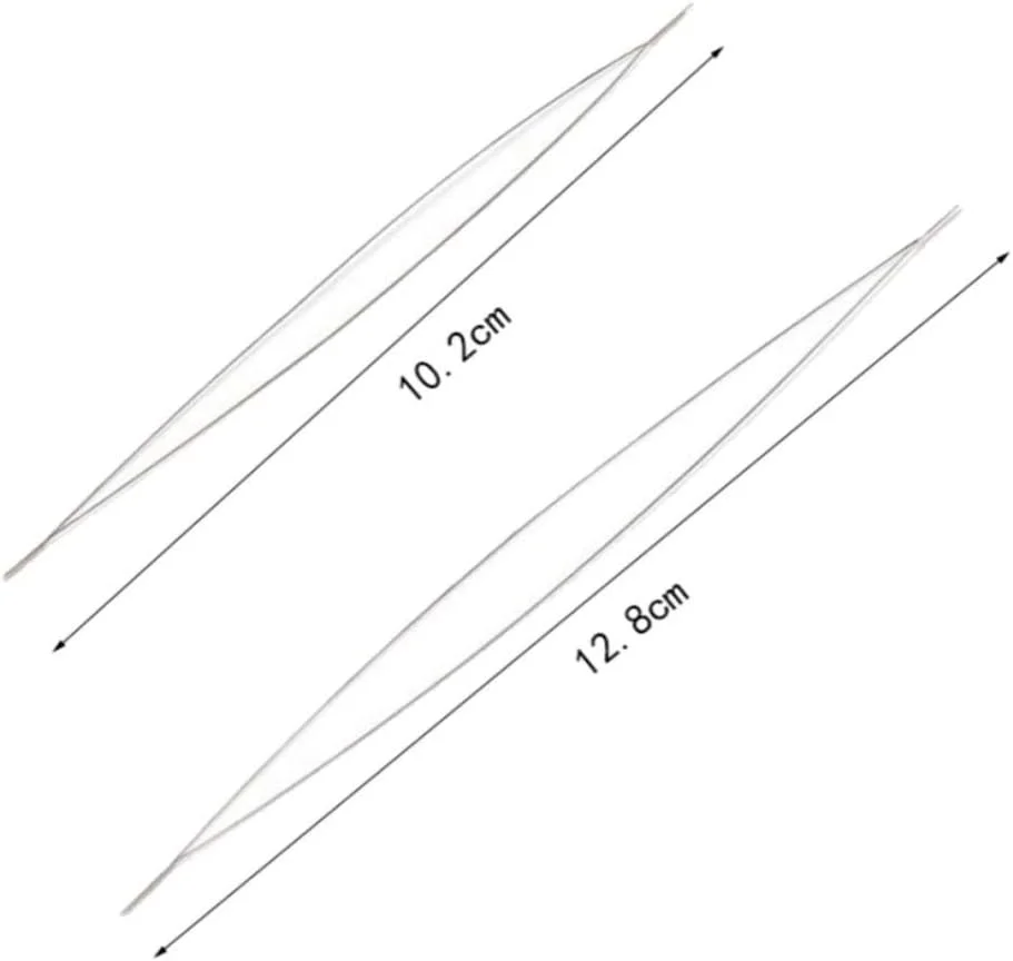 دیامونلی سوزنهای مهرهزنی تاشو چشم بزرگ برای ساخت جواهرات - 10 عدد دیامونلی سوزنهای مهرهزنی تاشو چشم بزرگ برای ساخت جواهرات - 10 عدد