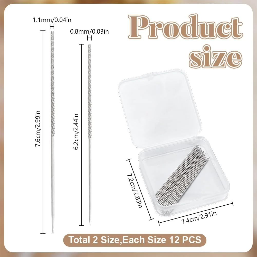 DELORIGIN 24 عددی سوزن تعمیر پارگی، ابزار سوزن دوزی بافتنی، بافته شده و کشباف، ابزار تعمیر پارگی، ابزار Snag Nab It برای پرده پارچه بافتنی (2.99x0.05x0.04/2.44x0.03 اینچ) DELORIGIN 24 عددی سوزن تعمیر پارگی، ابزار سوزن دوزی بافتنی، بافته شده و کشباف، ابزار تعمیر پارگی، ابزار Snag Nab It برای پرده پارچه بافتنی (2.99x0.05x0.04/2.44x0.03 اینچ)