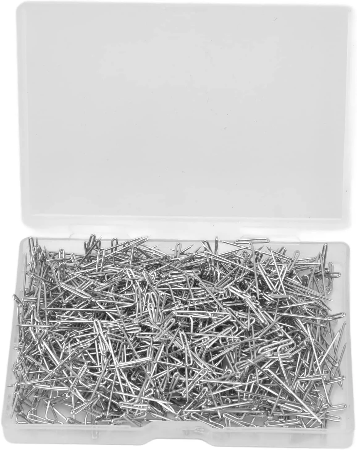 سوزن های تی شکل استیل ضد زنگ Syrisora، 500 عدد، 27 میلی متر / 1.06 اینچ، سوزن های تی شکل کلاه گیس با جعبه پلاستیکی برای خیاطی و مدل سازی سوزن های تی شکل استیل ضد زنگ Syrisora، 500 عدد، 27 میلی متر / 1.06 اینچ، سوزن های تی شکل کلاه گیس با جعبه پلاستیکی برای خیاطی و مدل سازی