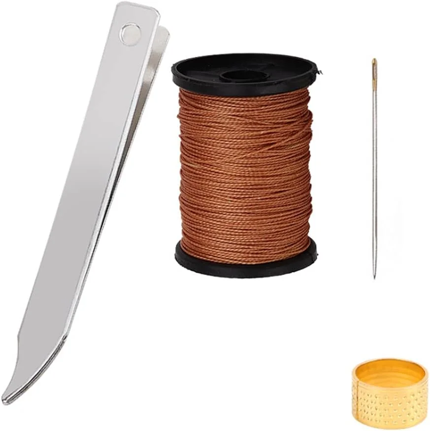 مجموعه ابزار دستی استیل ضد زنگ برای کشیدن و بستن سوزن، نخ و سوزن برای دوخت کف کفش در منزل، موچین سوزن کش?