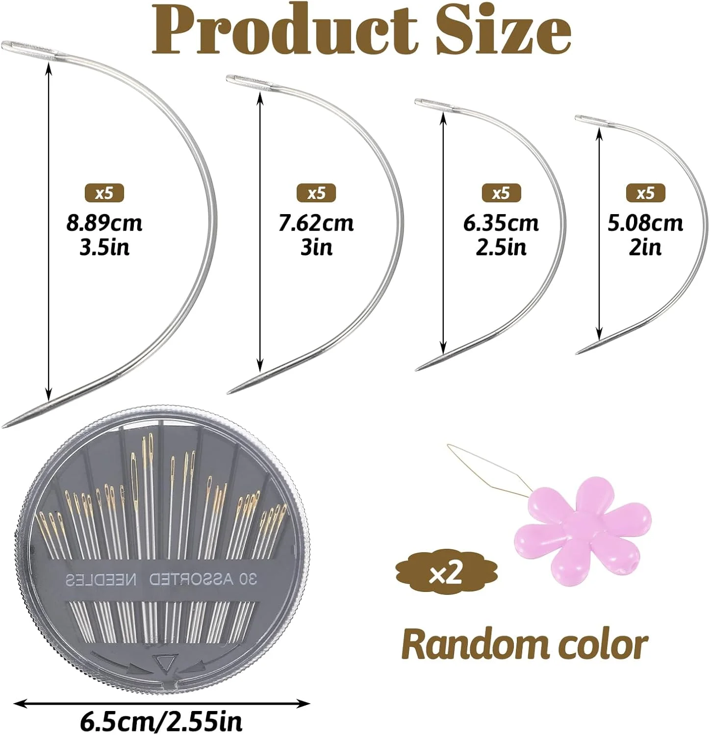 ست 52 عددی سوزن چرمی منحنی، سایزهای مختلف به همراه سوزن نخ کن، ست سوزن های خیاطی سنگین، سوزن خیاطی منحنی برای خیاطی دستی برای روکش، تعمیر چرم، هنرهای دستی ست 52 عددی سوزن چرمی منحنی، سایزهای مختلف به همراه سوزن نخ کن، ست سوزن های خیاطی سنگین، سوزن خیاطی منحنی برای خیاطی دستی برای روکش، تعمیر چرم، هنرهای دستی