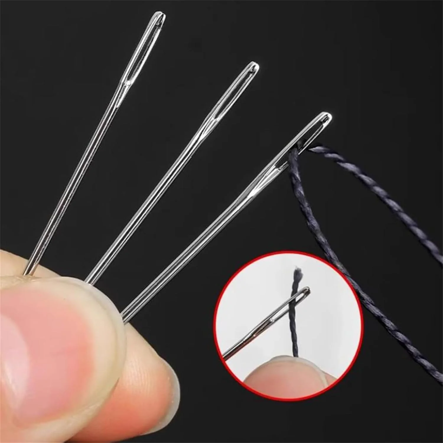 ست سوزن خیاطی استیل چشم بزرگ، ست 31/34/36 سوزن استیل چند منظوره برای خیاطی دستی، ست سوزن های لحاف دوزی و خیاطی دست ساز بلند و نازک برای خیاطی های DIY (36 عددی) ست سوزن خیاطی استیل چشم بزرگ، ست 31/34/36 سوزن استیل چند منظوره برای خیاطی دستی، ست سوزن های لحاف دوزی و خیاطی دست ساز بلند و نازک برای خیاطی های DIY (36 عددی)