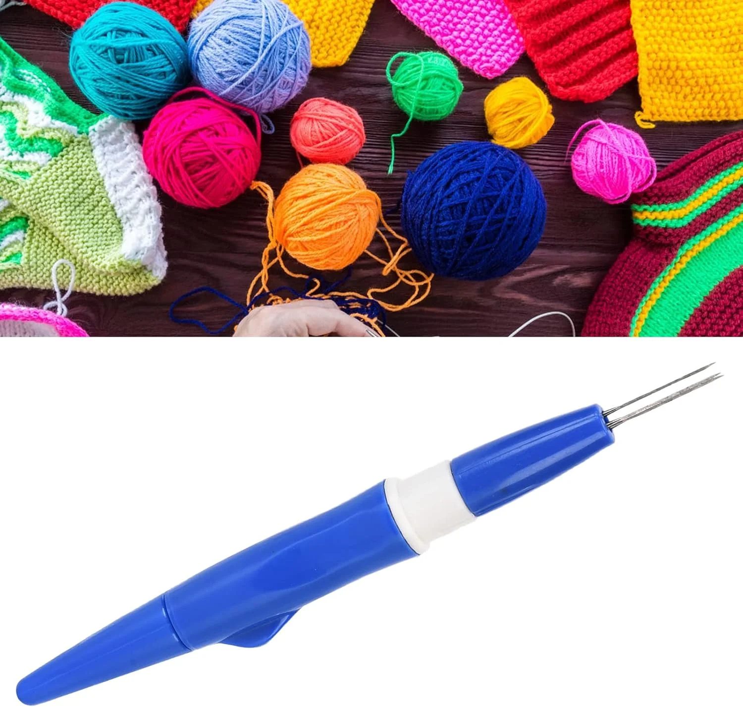 3 سوزن نمد دوزی با دسته راحت و آسان، سوزن های نمد دوزی DIY برای پانچ سوزنی خانگی (آبی) 3 سوزن نمد دوزی با دسته راحت و آسان، سوزن های نمد دوزی DIY برای پانچ سوزنی خانگی (آبی)