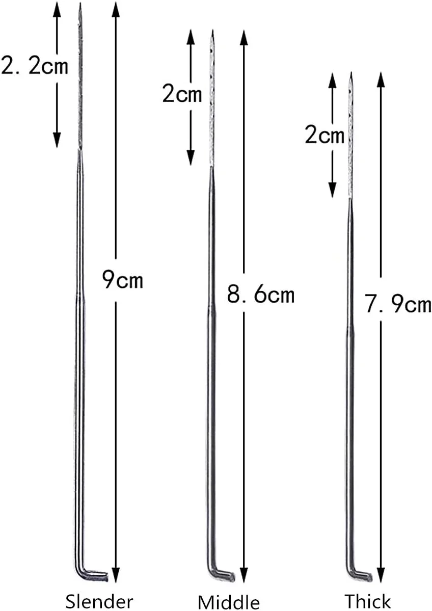 ست سوزن نمد دوزی 9 عددی، سوزن نمد دوزی نوک تیز، لوازم نمد دوزی پشمی به همراه جعبه پلاستیکی شامل 3 سوزن ضخیم، 3 سوزن متوسط و 3 سوزن نازک ست سوزن نمد دوزی 9 عددی، سوزن نمد دوزی نوک تیز، لوازم نمد دوزی پشمی به همراه جعبه پلاستیکی شامل 3 سوزن ضخیم، 3 سوزن متوسط و 3 سوزن نازک