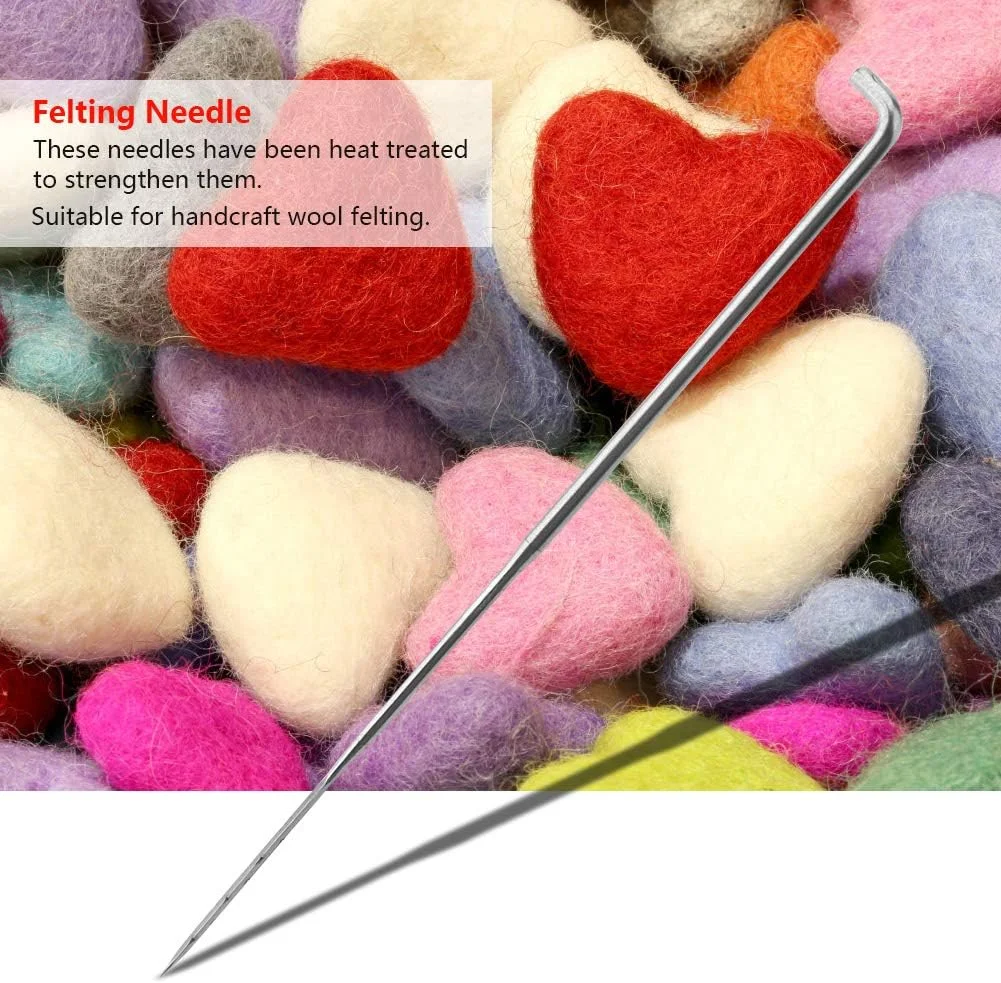 BPOMEN ست 100 عددی ابزار نمد دوزی سوزنی، کیت سوزن های نمد دوزی پشمی، لوازم نمد دوزی سوزنی برای صنایع دستی دست ساز DIY (M) BPOMEN ست 100 عددی ابزار نمد دوزی سوزنی، کیت سوزن های نمد دوزی پشمی، لوازم نمد دوزی سوزنی برای صنایع دستی دست ساز DIY (M)