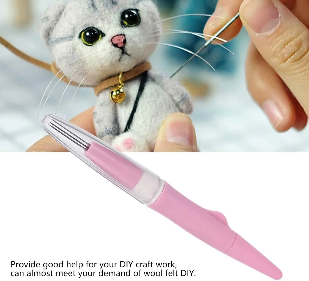 قلم سوزن نمدی، قلم سوزن نمدی پانچ قابل حمل 3 سوزنه، ابزار ساخت کاردستی DIY، لوازم خیاطی صورتی (رنگ: صورتی) قلم سوزن نمدی، قلم سوزن نمدی پانچ قابل حمل 3 سوزنه، ابزار ساخت کاردستی DIY، لوازم خیاطی صورتی (رنگ: صورتی)