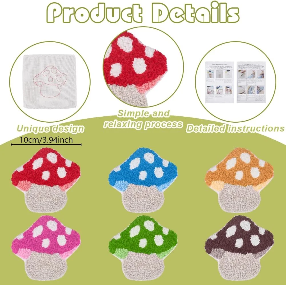 مجموعه FREEBLOSS 6 عددی کیت پانچ سوزنی طرح قارچ، کیت زیر لیوانی پانچ سوزنی، کیت گلدوزی پانچ، کیت پانچ سوزنی فرش، کیت پانچ سوزنی، کیت پانچ سوزنی برای مبتدیان مجموعه FREEBLOSS 6 عددی کیت پانچ سوزنی طرح قارچ، کیت زیر لیوانی پانچ سوزنی، کیت گلدوزی پانچ، کیت پانچ سوزنی فرش، کیت پانچ سوزنی، کیت پانچ سوزنی برای مبتدیان