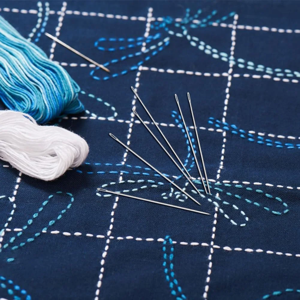 FREEBLOSS 75 عدد سوزن ساشیکو، سوزن های خیاطی دستی، سوزن گلدوزی، سوزن لحاف دوزی با جعبه پلاستیکی برای لوازم خیاطی، 3 سایز مناسب نخ های 4/6/8/10 رشته ای FREEBLOSS 75 عدد سوزن ساشیکو، سوزن های خیاطی دستی، سوزن گلدوزی، سوزن لحاف دوزی با جعبه پلاستیکی برای لوازم خیاطی، 3 سایز مناسب نخ های 4/6/8/10 رشته ای