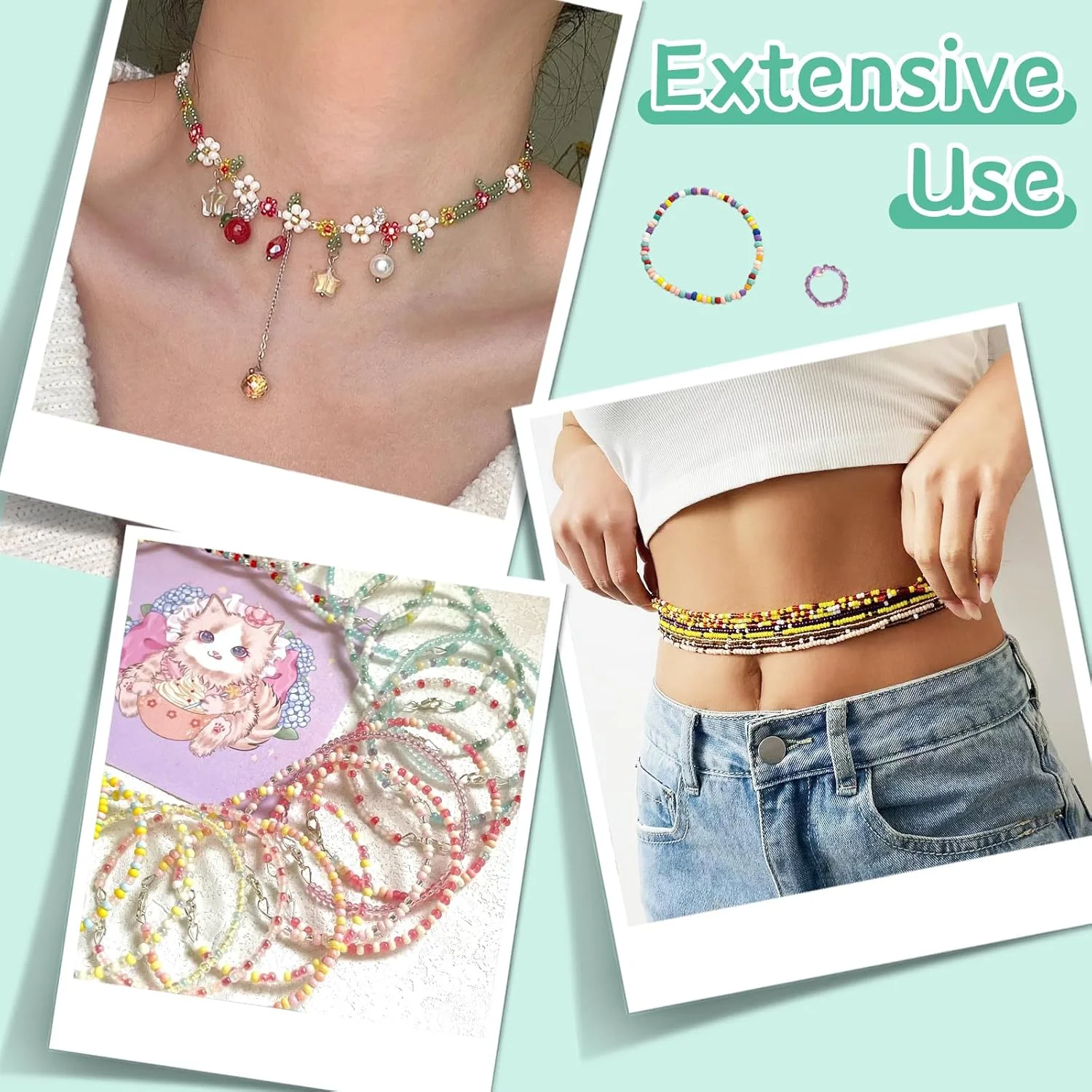 مجموعه سوزن مهره دوزی GarfxG، 50 عدد سوزن مهره دوزی مستقیم، 10 عدد سوزن مهره دوزی تاشو چشم بزرگ به همراه سوزن های منحنی مهره گردان برای ساخت جواهرات، مهره و پولک دوزی و صنایع دستی DIY مجموعه سوزن مهره دوزی GarfxG، 50 عدد سوزن مهره دوزی مستقیم، 10 عدد سوزن مهره دوزی تاشو چشم بزرگ به همراه سوزن های منحنی مهره گردان برای ساخت جواهرات، مهره و پولک دوزی و صنایع دستی DIY