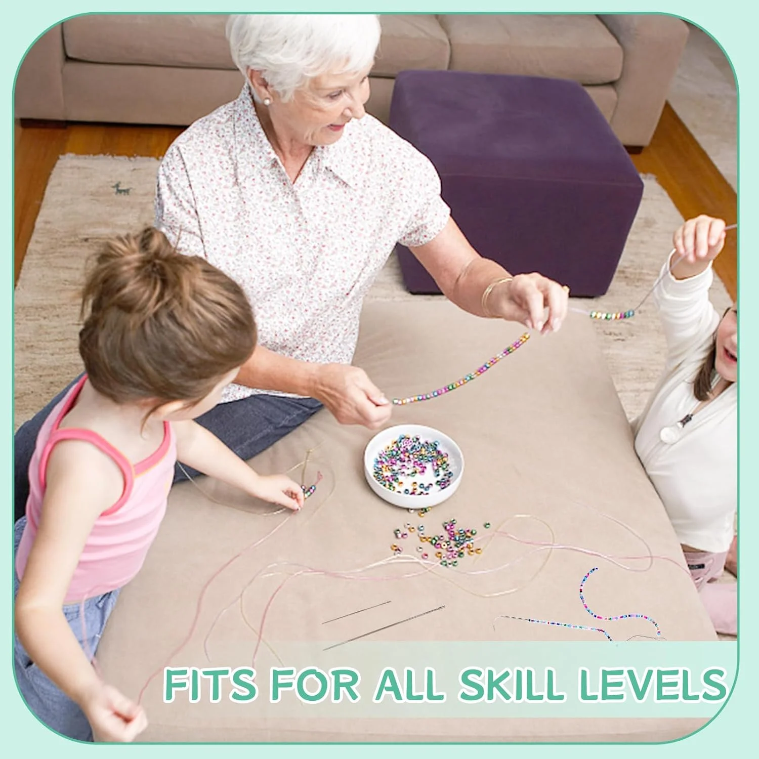 مجموعه سوزن مهره دوزی GarfxG، 50 عدد سوزن مهره دوزی مستقیم، 10 عدد سوزن مهره دوزی تاشو چشم بزرگ به همراه سوزن های منحنی مهره گردان برای ساخت جواهرات، مهره و پولک دوزی و صنایع دستی DIY مجموعه سوزن مهره دوزی GarfxG، 50 عدد سوزن مهره دوزی مستقیم، 10 عدد سوزن مهره دوزی تاشو چشم بزرگ به همراه سوزن های منحنی مهره گردان برای ساخت جواهرات، مهره و پولک دوزی و صنایع دستی DIY