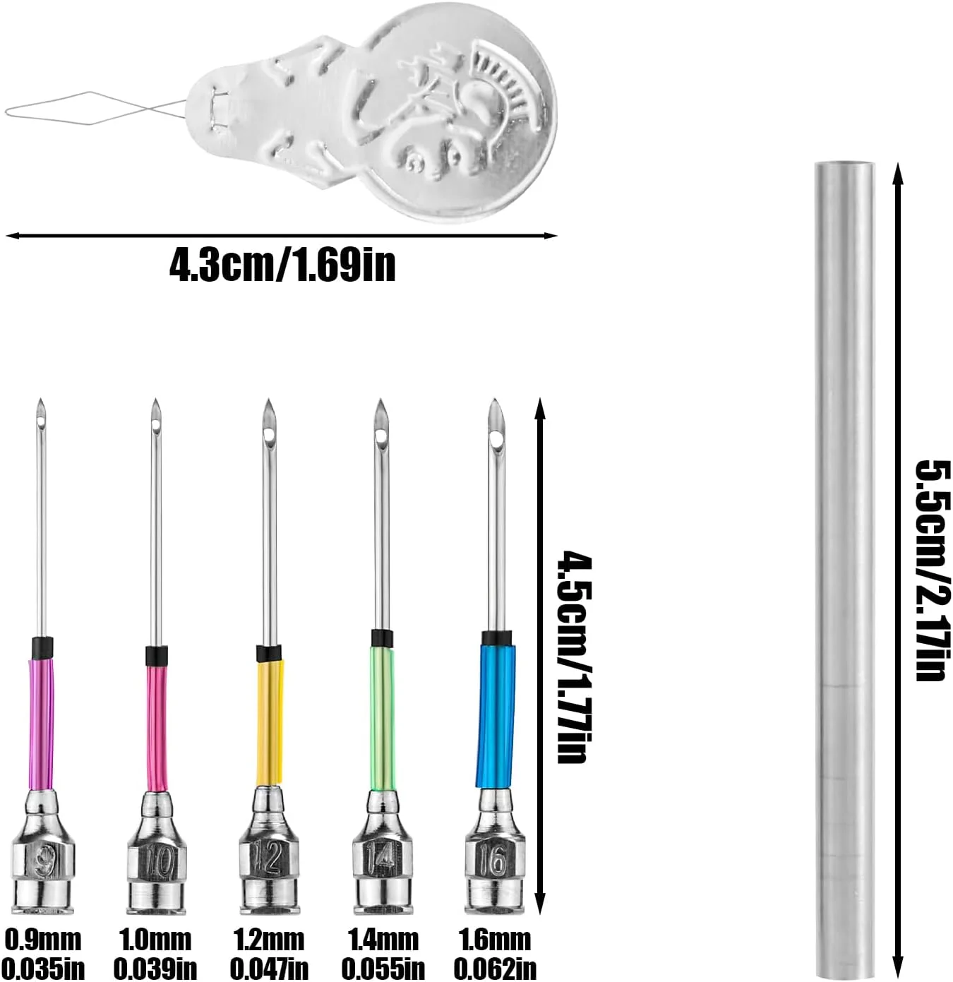 ست سوزن پانچ گسکنور 7 تکه، ست گلدوزی سوزن پانچ با 5 سایز سری سوزن پانچ، ابزار سوزن هنری خیاطی برای مبتدیان بزرگسال، نخ گلدوزی، لوازم صنایع دستی کوک متقاطع ست سوزن پانچ گسکنور 7 تکه، ست گلدوزی سوزن پانچ با 5 سایز سری سوزن پانچ، ابزار سوزن هنری خیاطی برای مبتدیان بزرگسال، نخ گلدوزی، لوازم صنایع دستی کوک متقاطع