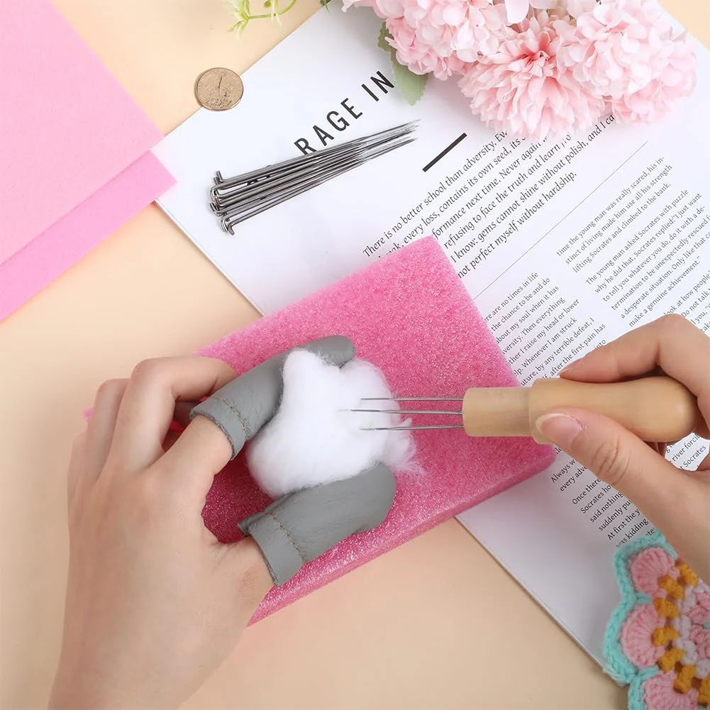 مجموعه سوزن نمد دوزی 30 عددی GORGECRAFT، مجموعه ابزار نمد دوزی، شامل 3 سایز، سوزن های نمد دوزی گیج 36/38/40، دسته چوبی، 150 x 100 x 29 میلی متر، پد فوم نمدی، یک جفت انگشتانه مجموعه سوزن نمد دوزی 30 عددی GORGECRAFT، مجموعه ابزار نمد دوزی، شامل 3 سایز، سوزن های نمد دوزی گیج 36/38/40، دسته چوبی، 150 x 100 x 29 میلی متر، پد فوم نمدی، یک جفت انگشتانه