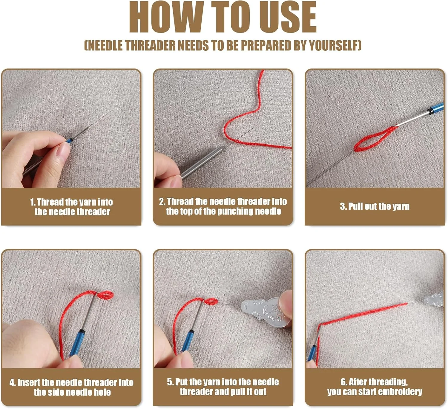 ست سوزن پانچ گسکنور 7 تکه، ست گلدوزی سوزن پانچ با 5 سایز سری سوزن پانچ، ابزار سوزن هنری خیاطی برای مبتدیان بزرگسال، نخ گلدوزی، لوازم صنایع دستی کوک متقاطع ست سوزن پانچ گسکنور 7 تکه، ست گلدوزی سوزن پانچ با 5 سایز سری سوزن پانچ، ابزار سوزن هنری خیاطی برای مبتدیان بزرگسال، نخ گلدوزی، لوازم صنایع دستی کوک متقاطع