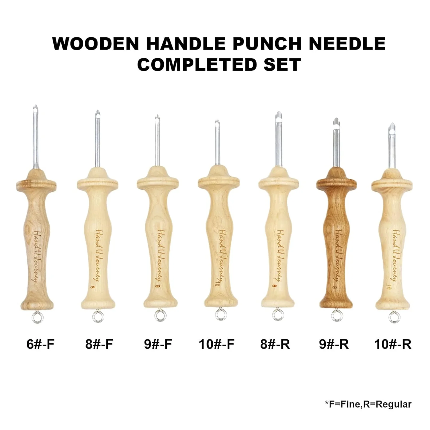 مجموعه ابزار کامل سوزن پانچ با دسته چوبی HAND U JOURNEY در 7 سایز مختلف برای قلاب بافی فرش مجموعه ابزار کامل سوزن پانچ با دسته چوبی HAND U JOURNEY در 7 سایز مختلف برای قلاب بافی فرش
