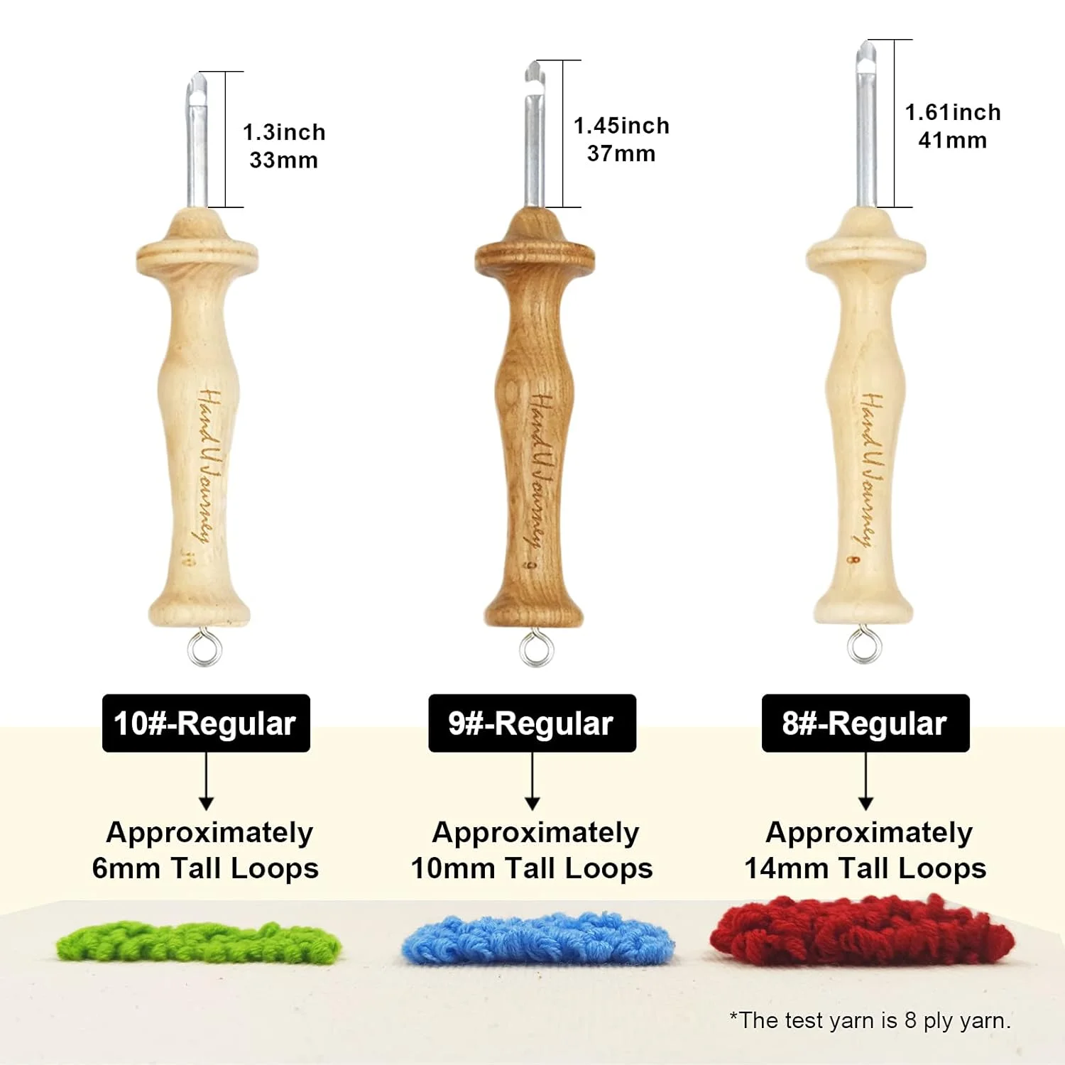 مجموعه ابزار کامل سوزن پانچ با دسته چوبی HAND U JOURNEY در 7 سایز مختلف برای قلاب بافی فرش مجموعه ابزار کامل سوزن پانچ با دسته چوبی HAND U JOURNEY در 7 سایز مختلف برای قلاب بافی فرش