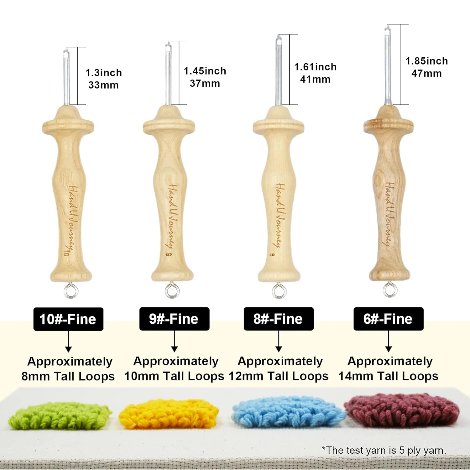 مجموعه ابزار کامل سوزن پانچ با دسته چوبی HAND U JOURNEY در 7 سایز مختلف برای قلاب بافی فرش مجموعه ابزار کامل سوزن پانچ با دسته چوبی HAND U JOURNEY در 7 سایز مختلف برای قلاب بافی فرش