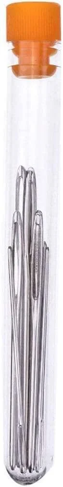 ست سوزن دستی دوزی با سوراخ بزرگ، نخ کردن آسان، مخصوص چرم دوزی، ابزار چرم گرد، 15 عددی ست سوزن دستی دوزی با سوراخ بزرگ، نخ کردن آسان، مخصوص چرم دوزی، ابزار چرم گرد، 15 عددی