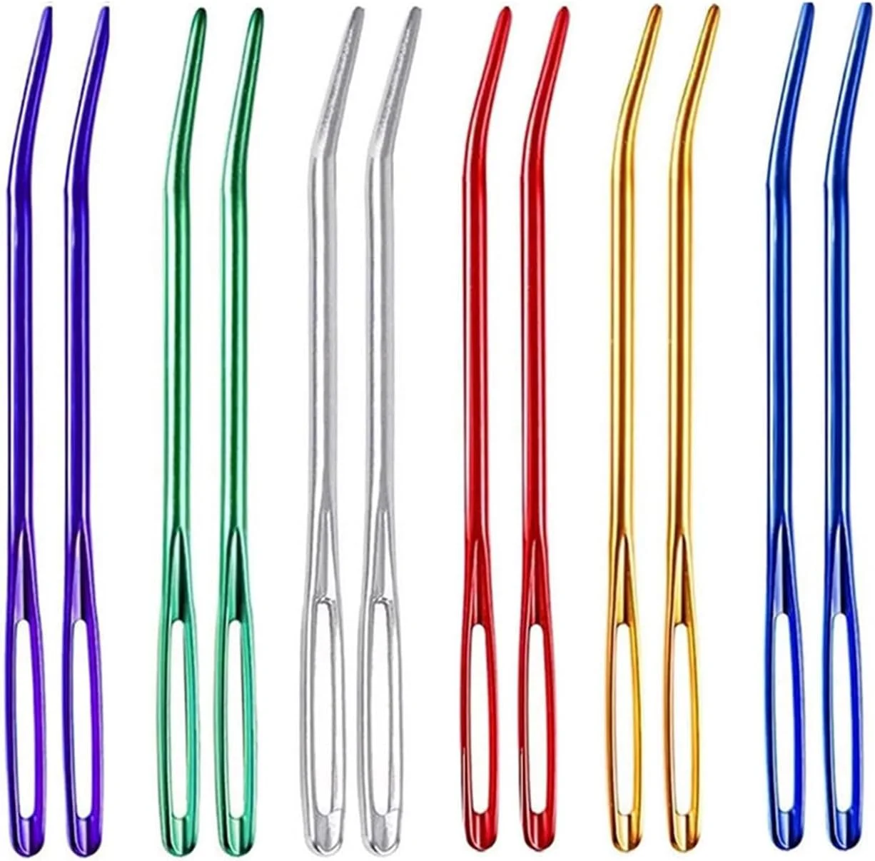 ست سوزن خیاطی هایکی، سوزن چشم بزرگ، سوزن گلدوزی خمیده، سوزن رفو برای خیاطی پشم، بافتنی و قلاب بافی ست سوزن خیاطی هایکی، سوزن چشم بزرگ، سوزن گلدوزی خمیده، سوزن رفو برای خیاطی پشم، بافتنی و قلاب بافی