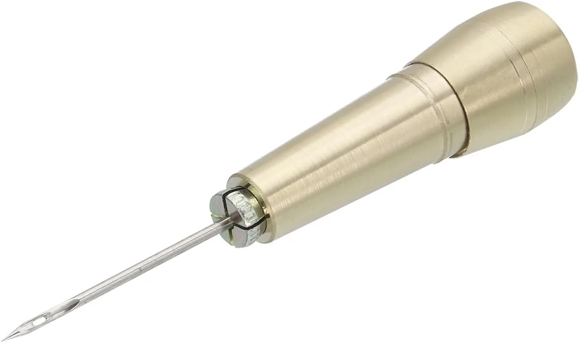 ست ابزار دوخت و تعمیر کفش چرمی دست ساز HARFINGTON با 3 سوزن درفش خیاطی و 3 دسته مسی ست ابزار دوخت و تعمیر کفش چرمی دست ساز HARFINGTON با 3 سوزن درفش خیاطی و 3 دسته مسی