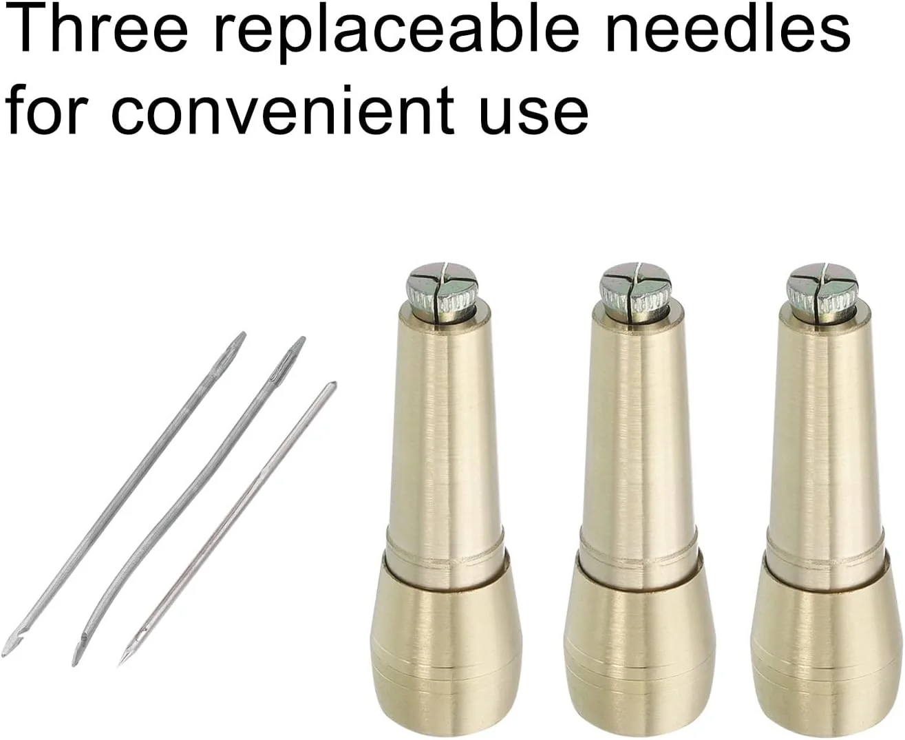 ست ابزار دوخت و تعمیر کفش چرمی دست ساز HARFINGTON با 3 سوزن درفش خیاطی و 3 دسته مسی ست ابزار دوخت و تعمیر کفش چرمی دست ساز HARFINGTON با 3 سوزن درفش خیاطی و 3 دسته مسی