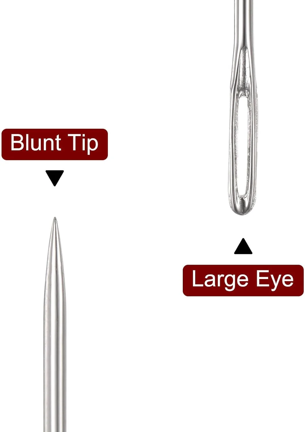 هارفینگتون 40 عدد سوزن خیاطی چشم بزرگ 17.5 سانتیمتری، سوزن چرمی، سوزن گلدوزی بلند و صاف دستی، نخکشی آسان، استیل ضد زنگ برای رفو هارفینگتون 40 عدد سوزن خیاطی چشم بزرگ 17.5 سانتیمتری، سوزن چرمی، سوزن گلدوزی بلند و صاف دستی، نخکشی آسان، استیل ضد زنگ برای رفو