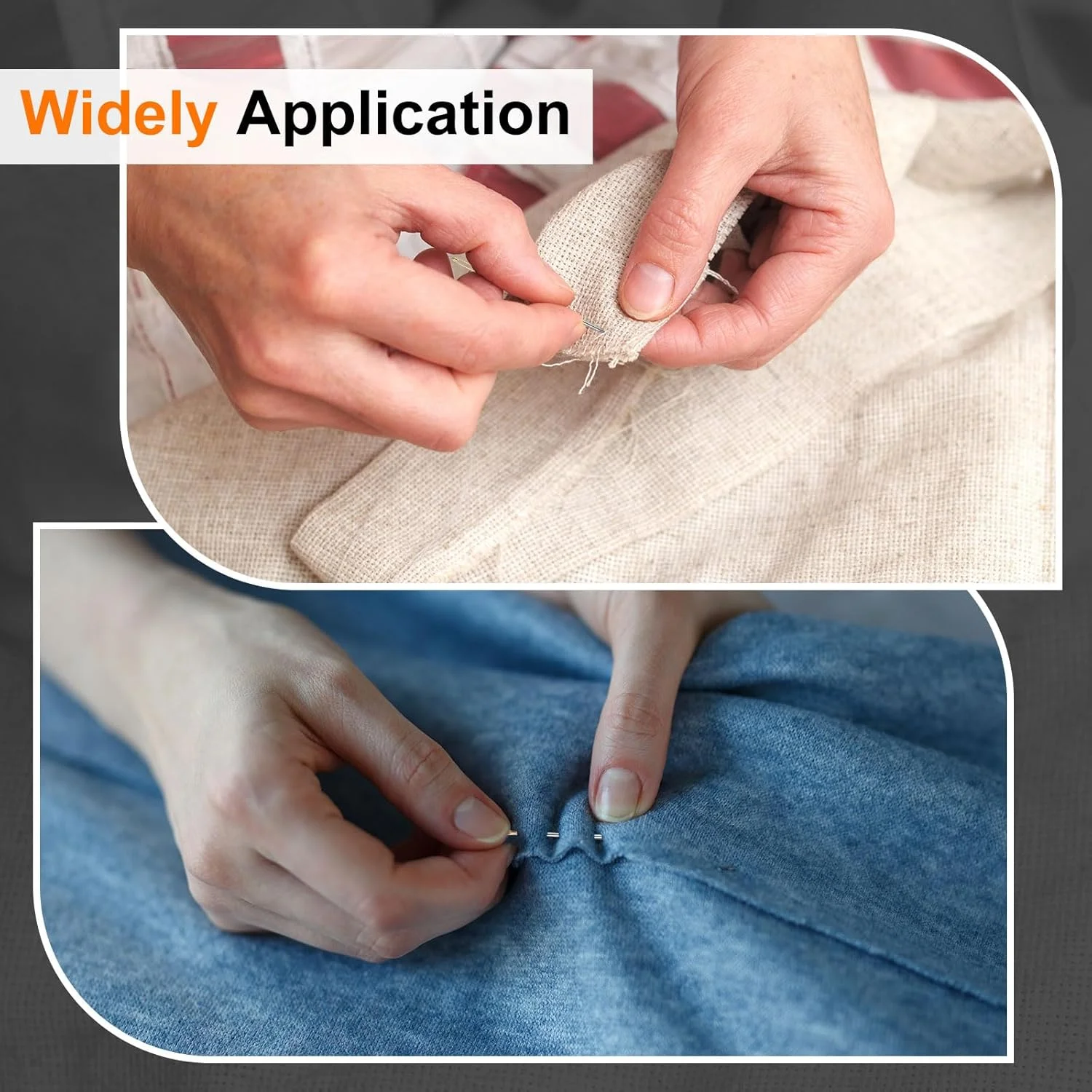 هارفینگتون 50 عدد سوزن روکش دوزی قطر 0.76 میلی متر طول 37 میلی متر (1.46 اینچ) سوزن های دستی دوخت و دوزندگی چشم بزرگ استیل ضد زنگ برای چرم، ملیله دوزی، گلدوزی، تافتینگ، نقره ای هارفینگتون 50 عدد سوزن روکش دوزی قطر 0.76 میلی متر طول 37 میلی متر (1.46 اینچ) سوزن های دستی دوخت و دوزندگی چشم بزرگ استیل ضد زنگ برای چرم، ملیله دوزی، گلدوزی، تافتینگ، نقره ای