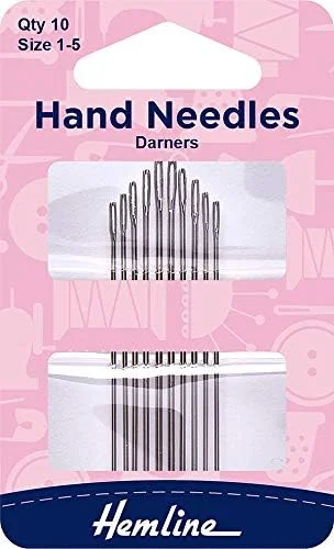سوزن های دستی هم لاین، مخصوص رفو، سایزهای 1-5، بسته 10 عددی (204.15)