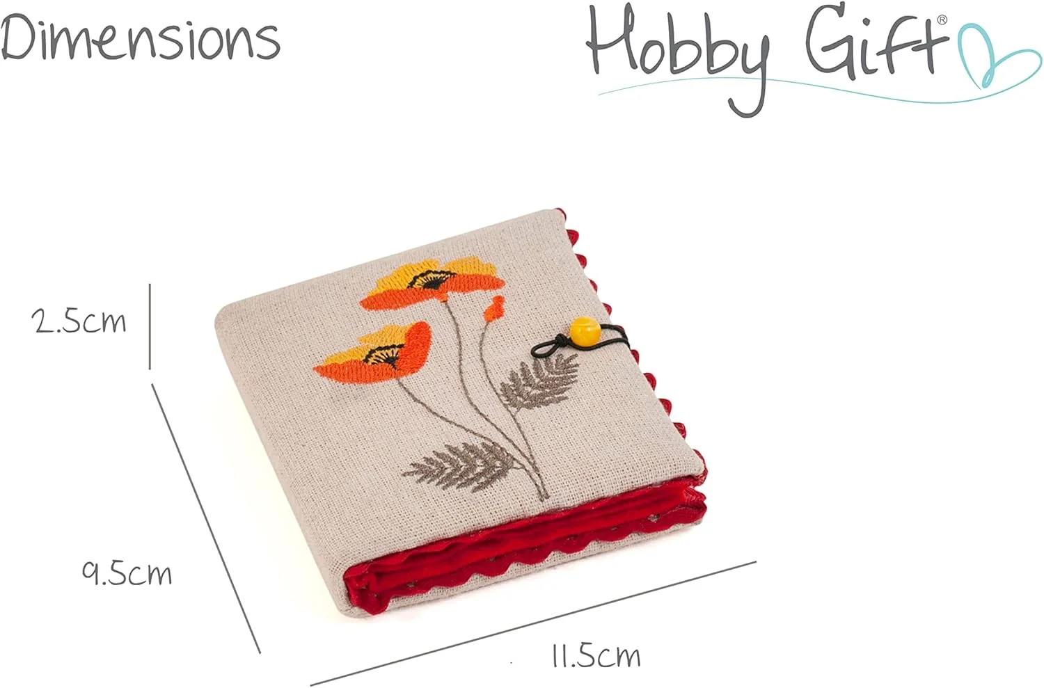 جای سوزن گلدوزی شده Hobby Gift با طرح گل های وحشی، به همراه 5 سوزن، 4 سنجاق قفلی و 3 سوزن ته گرد پلاستیکی جای سوزن گلدوزی شده Hobby Gift با طرح گل های وحشی، به همراه 5 سوزن، 4 سنجاق قفلی و 3 سوزن ته گرد پلاستیکی