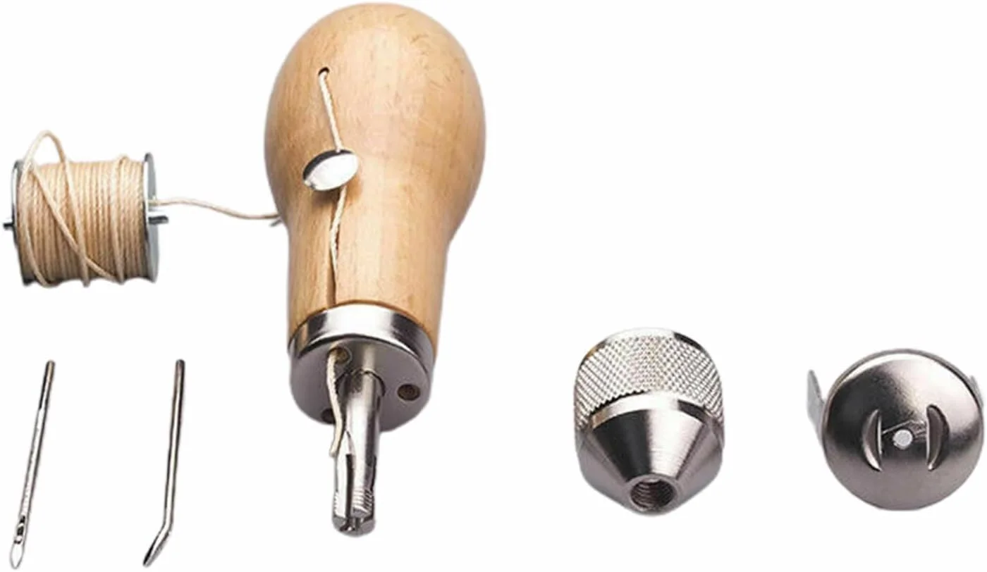 کیت ابزار حرفه ای Irovami، ابزار خیاطی شامل سوزن، نخ موم زده، مناسب برای تعمیرات DIY