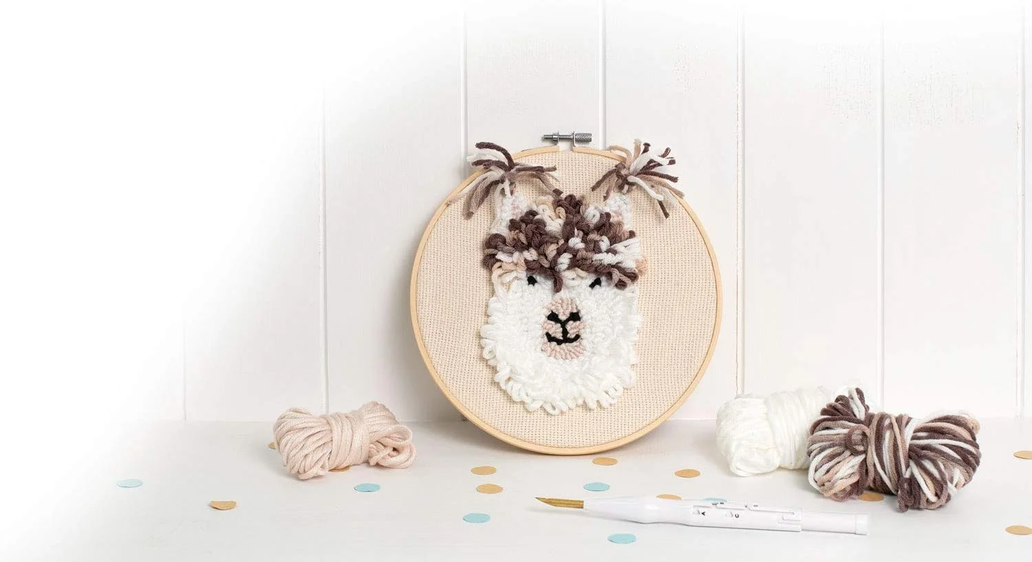 فولیا شامل سوزن نخ کشی، پانچ سوزنی ویژه، سفید، یک سایز فولیا شامل سوزن نخ کشی، پانچ سوزنی ویژه، سفید، یک سایز