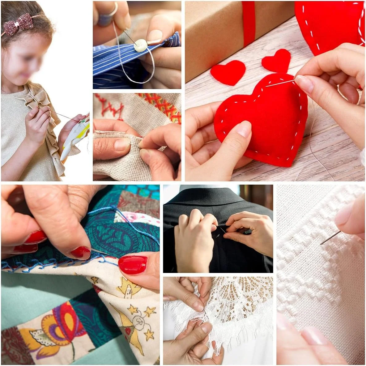 سوزن های خود نخ کن ایرون، 42 عدد سوزن نخ کردن آسان با 1 جعبه سوزن چوبی و 1 انگشتانه، مجموعه سوزن برای خیاطی، صنایع دستی DIY و گلدوزی سوزن های خود نخ کن ایرون، 42 عدد سوزن نخ کردن آسان با 1 جعبه سوزن چوبی و 1 انگشتانه، مجموعه سوزن برای خیاطی، صنایع دستی DIY و گلدوزی