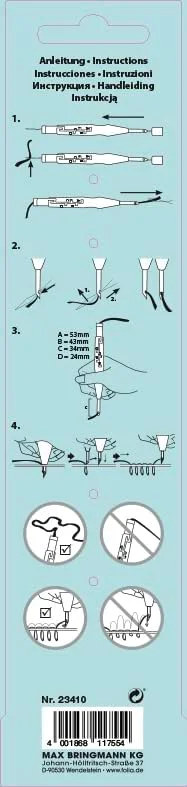 فولیا شامل سوزن نخ کشی، پانچ سوزنی ویژه، سفید، یک سایز فولیا شامل سوزن نخ کشی، پانچ سوزنی ویژه، سفید، یک سایز