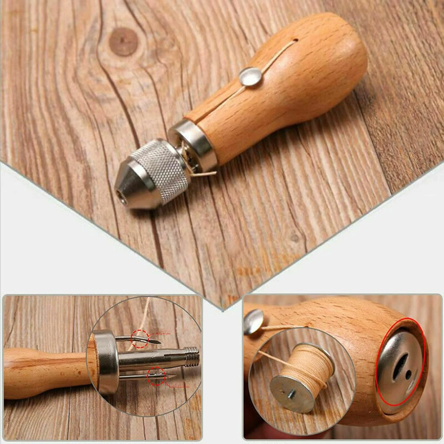 کیت ابزار حرفه ای Irovami، ابزار خیاطی شامل سوزن، نخ موم زده، مناسب برای تعمیرات DIY کیت ابزار حرفه ای Irovami، ابزار خیاطی شامل سوزن، نخ موم زده، مناسب برای تعمیرات DIY