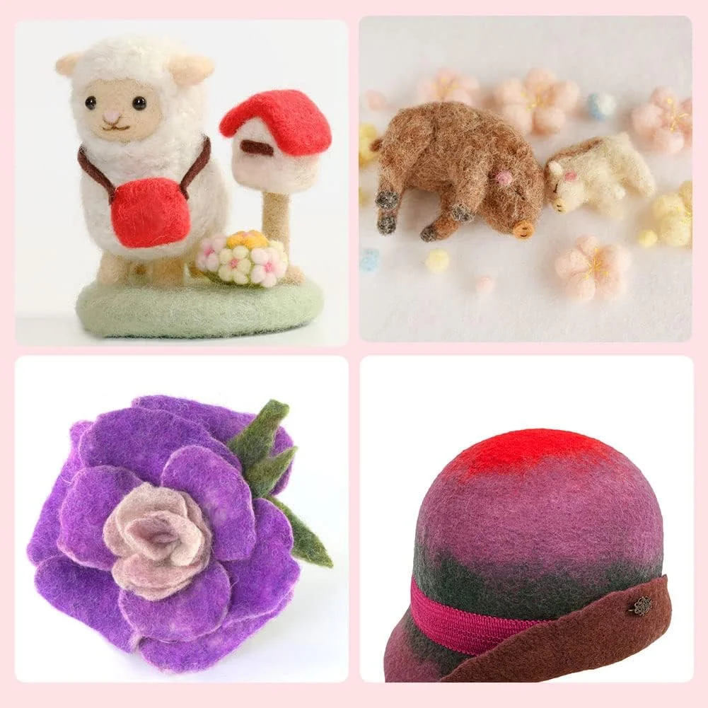 ابزار نمد دوزی IMZAY، لوازم نمد دوزی، کیت نمد دوزی با 30 عدد سوزن نمد دوزی در 3 سایز مختلف، دسته چوبی، انگشتانه، مناسب برای پروژه های نمد دوزی پشمی DIY ابزار نمد دوزی IMZAY، لوازم نمد دوزی، کیت نمد دوزی با 30 عدد سوزن نمد دوزی در 3 سایز مختلف، دسته چوبی، انگشتانه، مناسب برای پروژه های نمد دوزی پشمی DIY