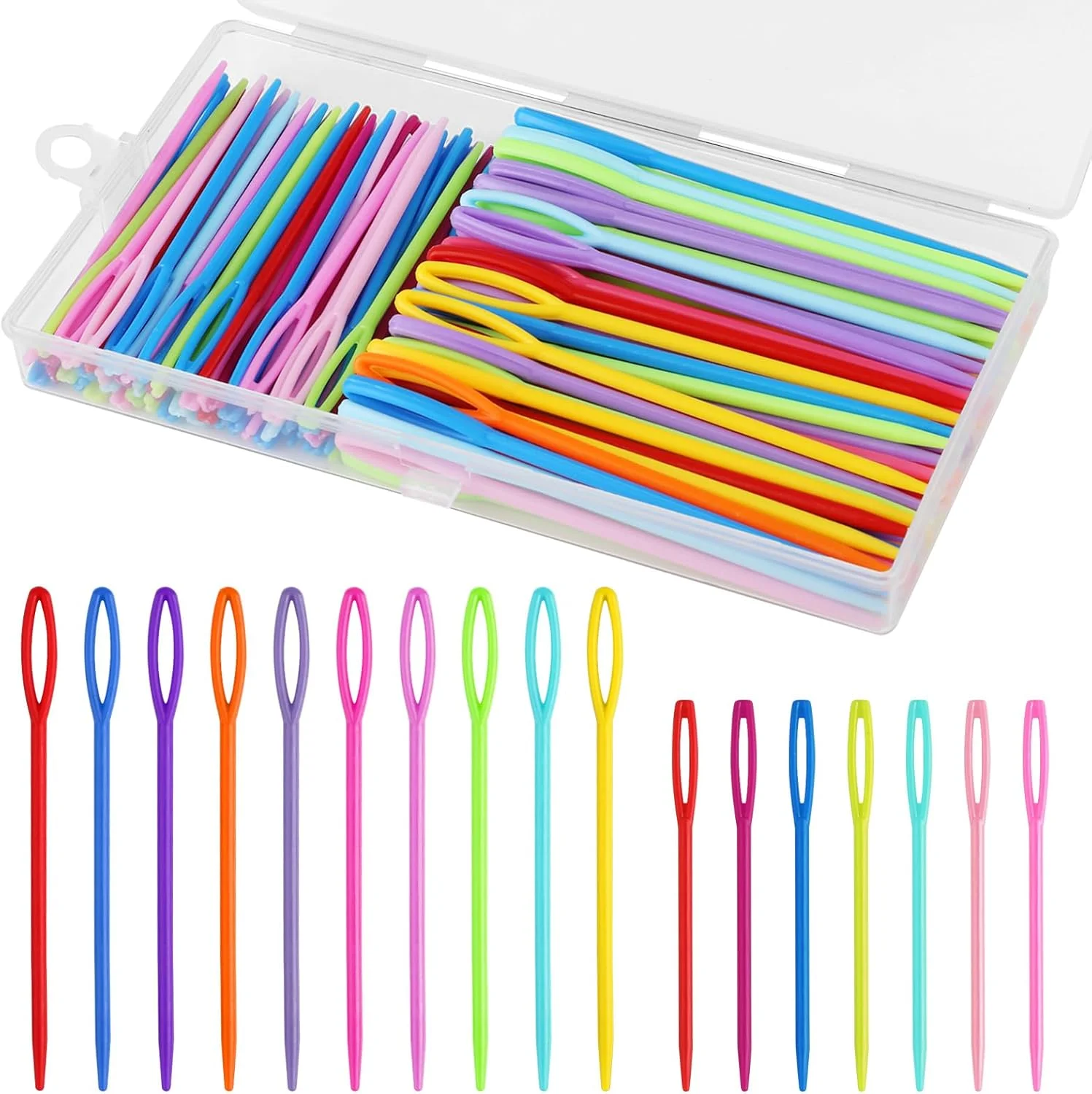 بسته 120 عددی سوزن پلاستیکی خیاطی JIANGZHIB، سوزن های بافندگی، سوزن های خیاطی پلاستیکی رنگارنگ، سوزن های خیاطی 7 سانتی متری و 9 سانتی متری با سوراخ بزرگ، سوزن های گلدوزی پلاستیکی کودکان، سوزن پشمی پلاستیکی بسته 120 عددی سوزن پلاستیکی خیاطی JIANGZHIB، سوزن های بافندگی، سوزن های خیاطی پلاستیکی رنگارنگ، سوزن های خیاطی 7 سانتی متری و 9 سانتی متری با سوراخ بزرگ، سوزن های گلدوزی پلاستیکی کودکان، سوزن پشمی پلاستیکی