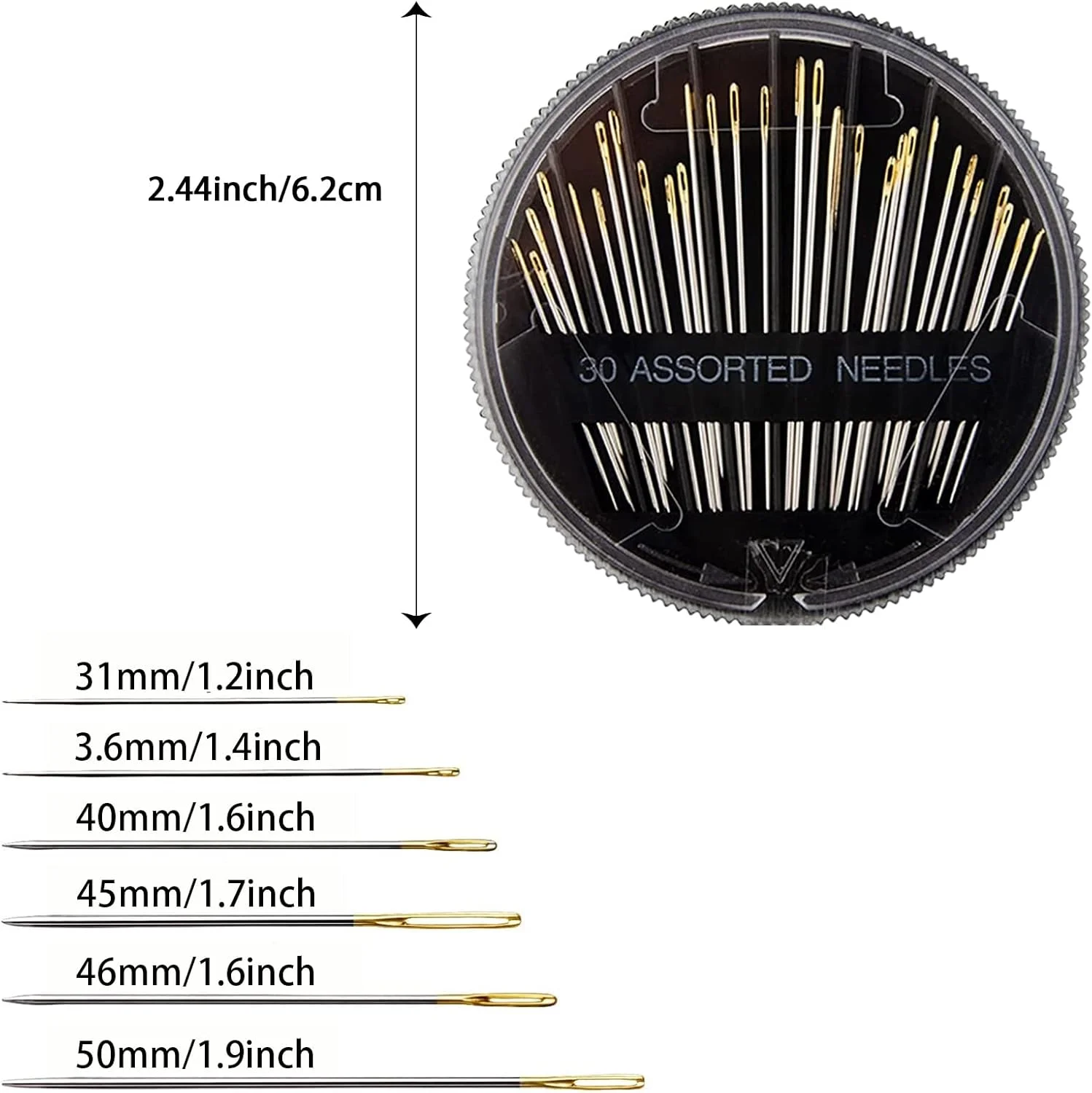 سوزن خیاطی دستی Jiahesu، 60 عدد سوزن های چشم بزرگ فولادی نخ سوزن های خیاطی سوزن لحاف دوزی برای پروژه های دوخت و گلدوزی سوزن خیاطی دستی Jiahesu، 60 عدد سوزن های چشم بزرگ فولادی نخ سوزن های خیاطی سوزن لحاف دوزی برای پروژه های دوخت و گلدوزی