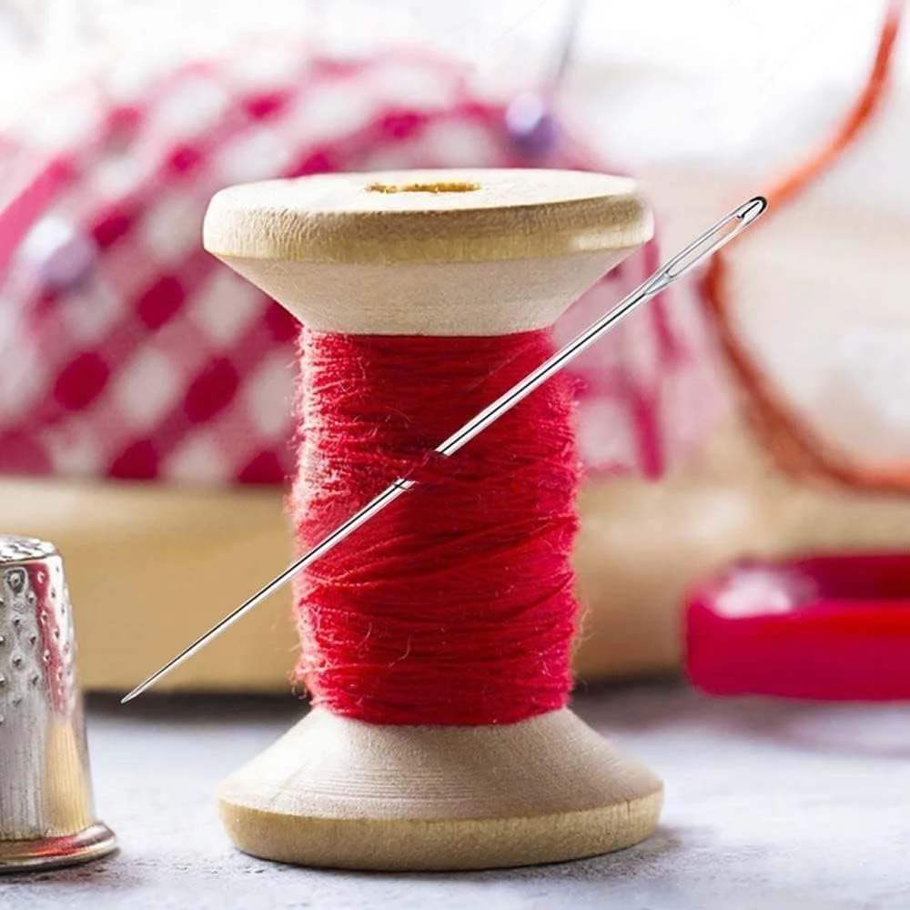 جورایسسوری 30 عدد سوزن خیاطی استیل ضد زنگ با سوراخ بزرگ، سوزن های تیز خیاطی، سوزن نخ گلدوزی، سوزن بافتنی کاموا، سوزن چرمی، سوزن های خیاطی دستی جورایسسوری 30 عدد سوزن خیاطی استیل ضد زنگ با سوراخ بزرگ، سوزن های تیز خیاطی، سوزن نخ گلدوزی، سوزن بافتنی کاموا، سوزن چرمی، سوزن های خیاطی دستی