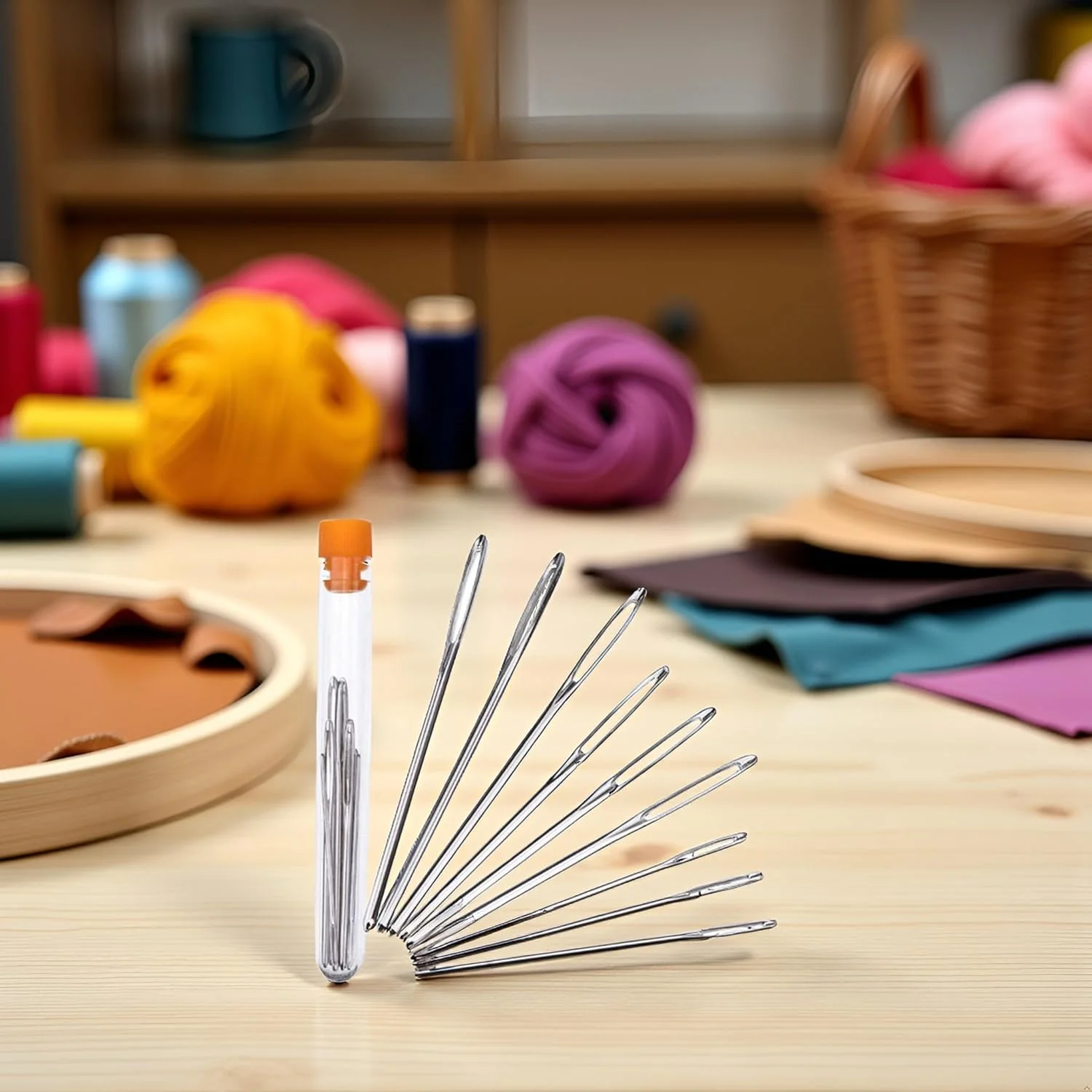 جوروایسسری 30 عدد سوزن خیاطی استیل ضد زنگ با سوراخ بزرگ، سوزن های تیز خیاطی، سوزن نخ گلدوزی، سوزن بافتنی کاموا، سوزن چرم دوزی، سوزن های خیاطی دستی جوروایسسری 30 عدد سوزن خیاطی استیل ضد زنگ با سوراخ بزرگ، سوزن های تیز خیاطی، سوزن نخ گلدوزی، سوزن بافتنی کاموا، سوزن چرم دوزی، سوزن های خیاطی دستی