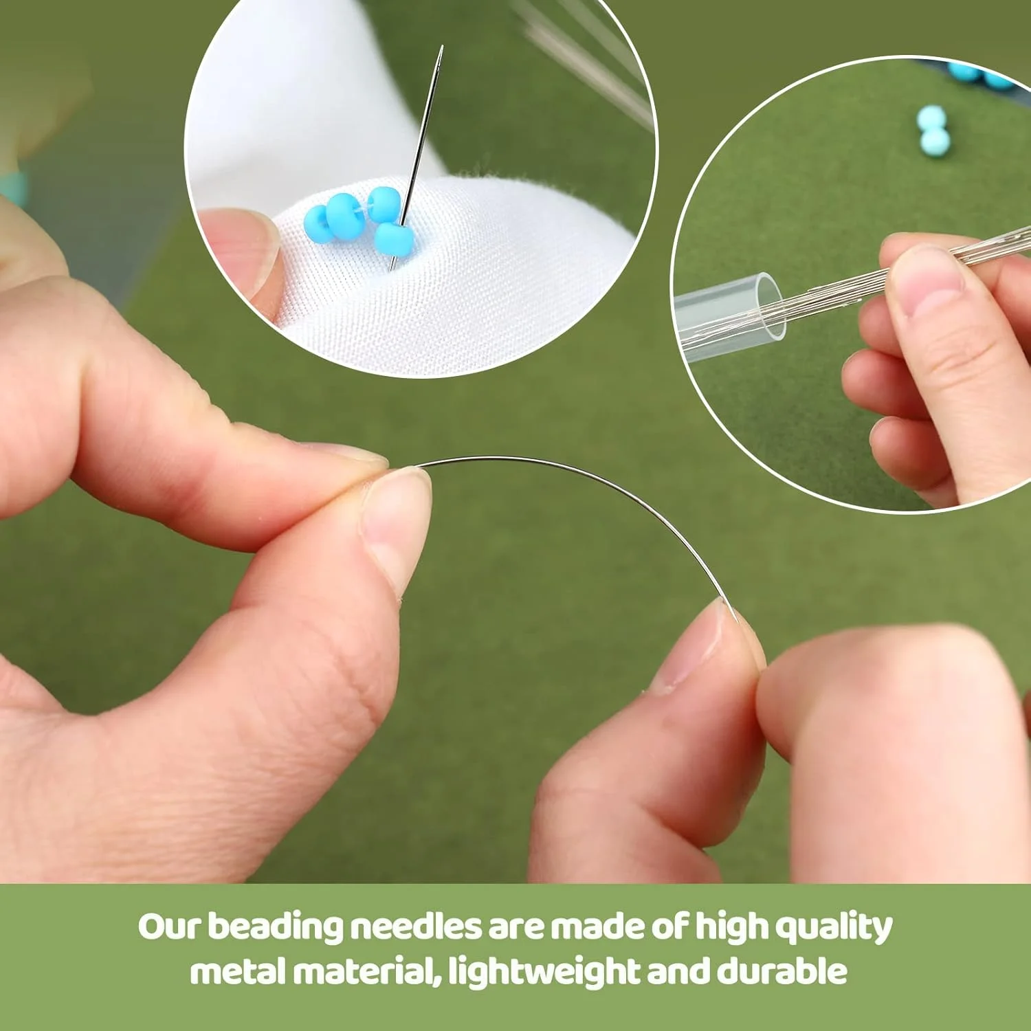 ست سوزن مهرهبافی ژوپین، 30 عددی، سوزنهای مهرهبافی بلند و مستقیم سایز 10، سوزنهای گلدوزی 0.45 * 55 میلیمتر، سوزنهای مهرهای با نخکش و لوله ذخیرهسازی برای ساخت دستبند و جواهرات ست سوزن مهرهبافی ژوپین، 30 عددی، سوزنهای مهرهبافی بلند و مستقیم سایز 10، سوزنهای گلدوزی 0.45 * 55 میلیمتر، سوزنهای مهرهای با نخکش و لوله ذخیرهسازی برای ساخت دستبند و جواهرات