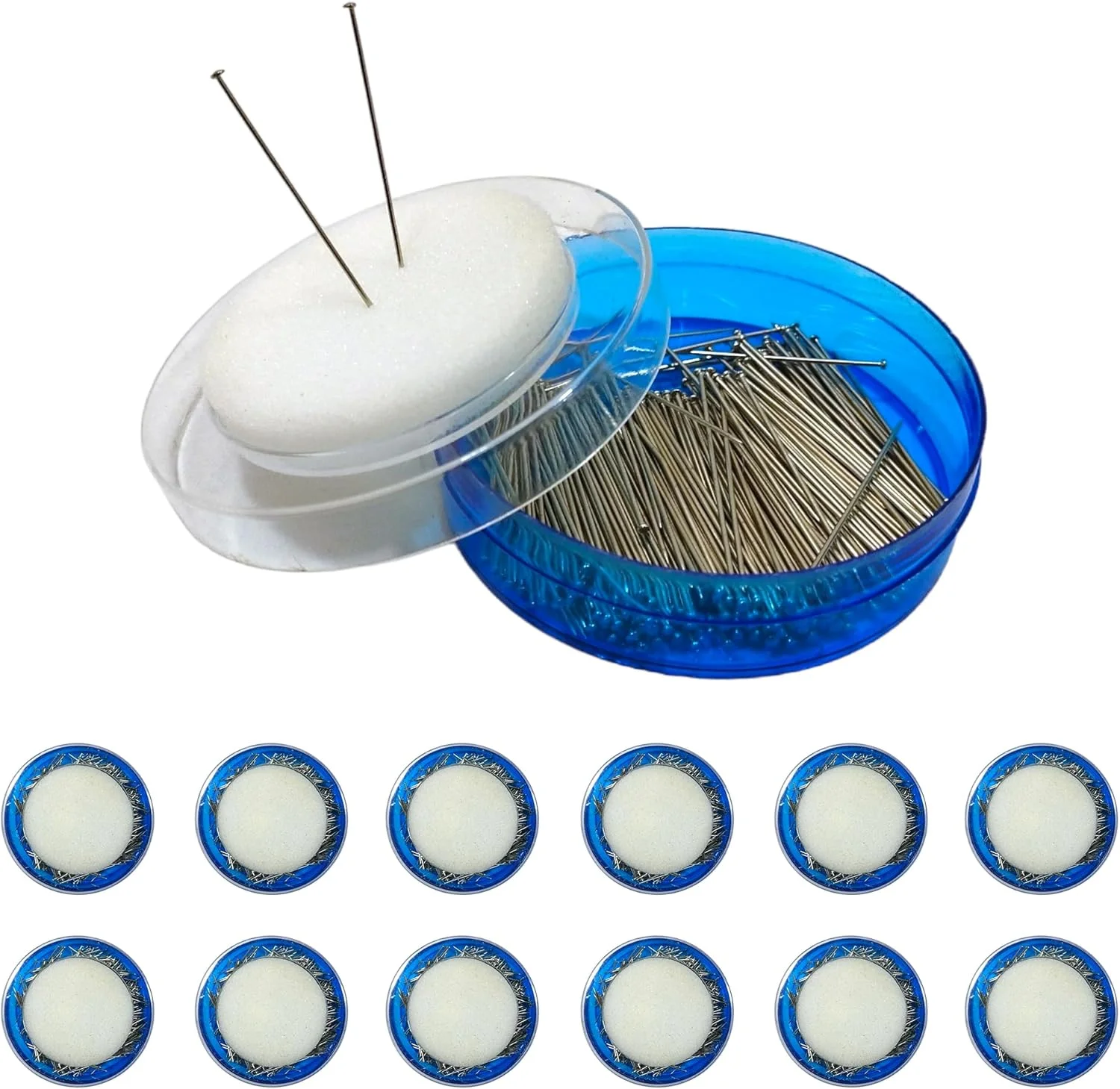 سوزن خیاطی JYC CREATIVE، 3120 عدد، سوزن های حرفه ای، سوزن های استیل ضد زنگ، سوزن های خیاطی، سوزن های ظریف، سوزن برای خیاطی و صنایع دستی، (بسته 2-3120 عددی)