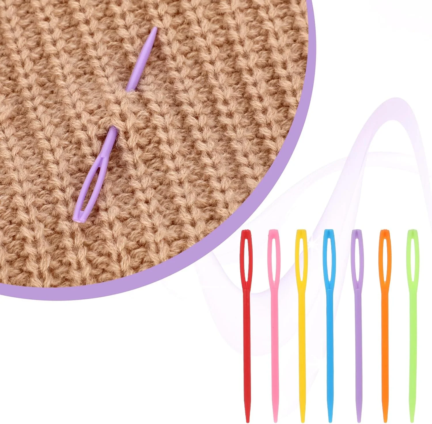 KALIONE 100 عدد سوزن پلاستیکی خیاطی، سوزن نخ چشمی بزرگ، سوزن ملیله دوزی، سوزن بافندگی، سوزن های قلاب بافی کند، لوازم جانبی قلاب بافی برای خیاطی DIY صنایع دستی دست ساز (2.7 اینچ) KALIONE 100 عدد سوزن پلاستیکی خیاطی، سوزن نخ چشمی بزرگ، سوزن ملیله دوزی، سوزن بافندگی، سوزن های قلاب بافی کند، لوازم جانبی قلاب بافی برای خیاطی DIY صنایع دستی دست ساز (2.7 اینچ)