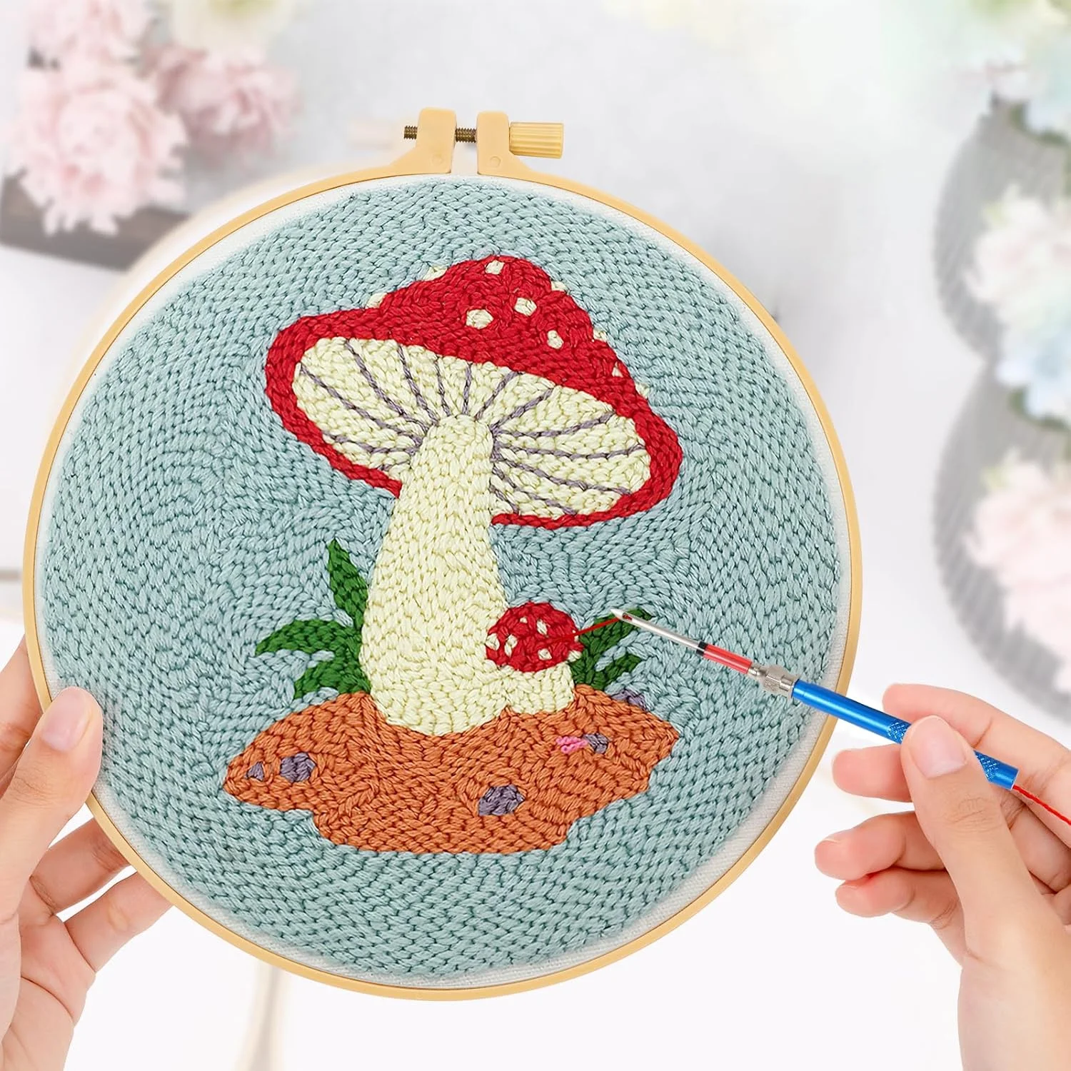 JSRQT ست سوزن پانچ جادویی 13 تکه برای گلدوزی، 7 سایز، قلم گلدوزی صنایع دستی، کیت های DIY، پانچ صنایع دستی، پانچ خیاطی JSRQT ست سوزن پانچ جادویی 13 تکه برای گلدوزی، 7 سایز، قلم گلدوزی صنایع دستی، کیت های DIY، پانچ صنایع دستی، پانچ خیاطی