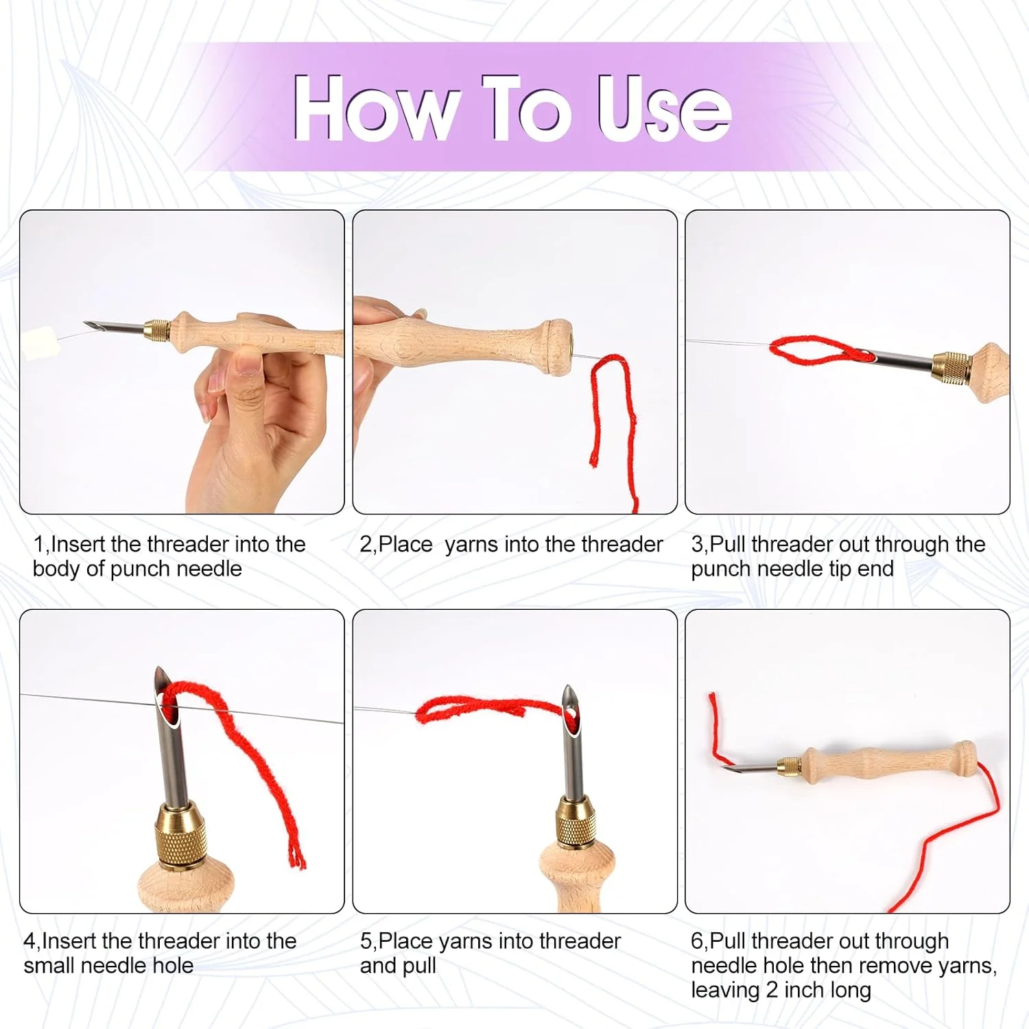 مجموعه ابزار پانچ سوزنی JSRQT، پانچ سوزنی چوبی قابل تنظیم، کیت مبتدی قلاب بافی فرش برای بزرگسالان، مجموعه قلم گلدوزی مجموعه ابزار پانچ سوزنی JSRQT، پانچ سوزنی چوبی قابل تنظیم، کیت مبتدی قلاب بافی فرش برای بزرگسالان، مجموعه قلم گلدوزی
