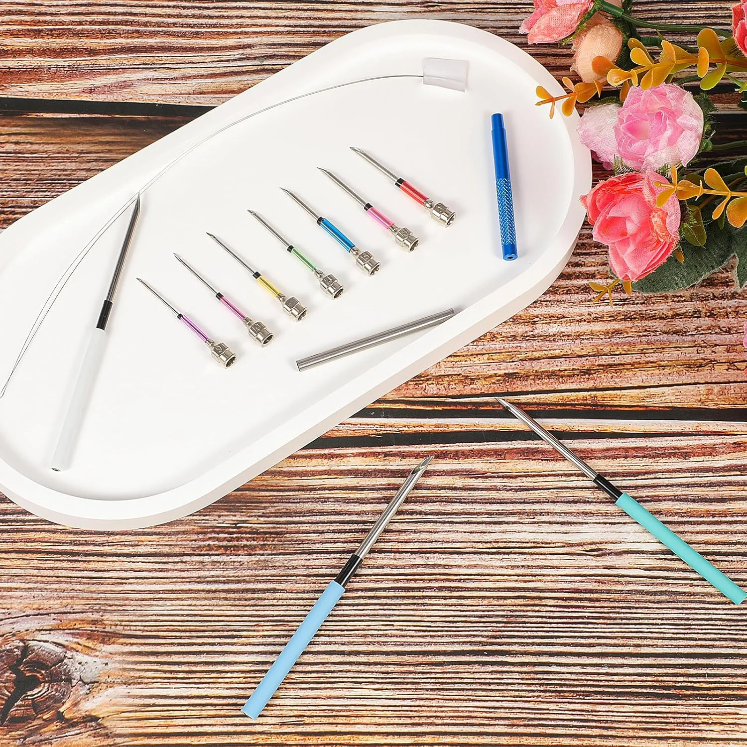 JSRQT ست سوزن پانچ جادویی 13 تکه برای گلدوزی، 7 سایز، قلم گلدوزی صنایع دستی، کیت های DIY، پانچ صنایع دستی، پانچ خیاطی JSRQT ست سوزن پانچ جادویی 13 تکه برای گلدوزی، 7 سایز، قلم گلدوزی صنایع دستی، کیت های DIY، پانچ صنایع دستی، پانچ خیاطی