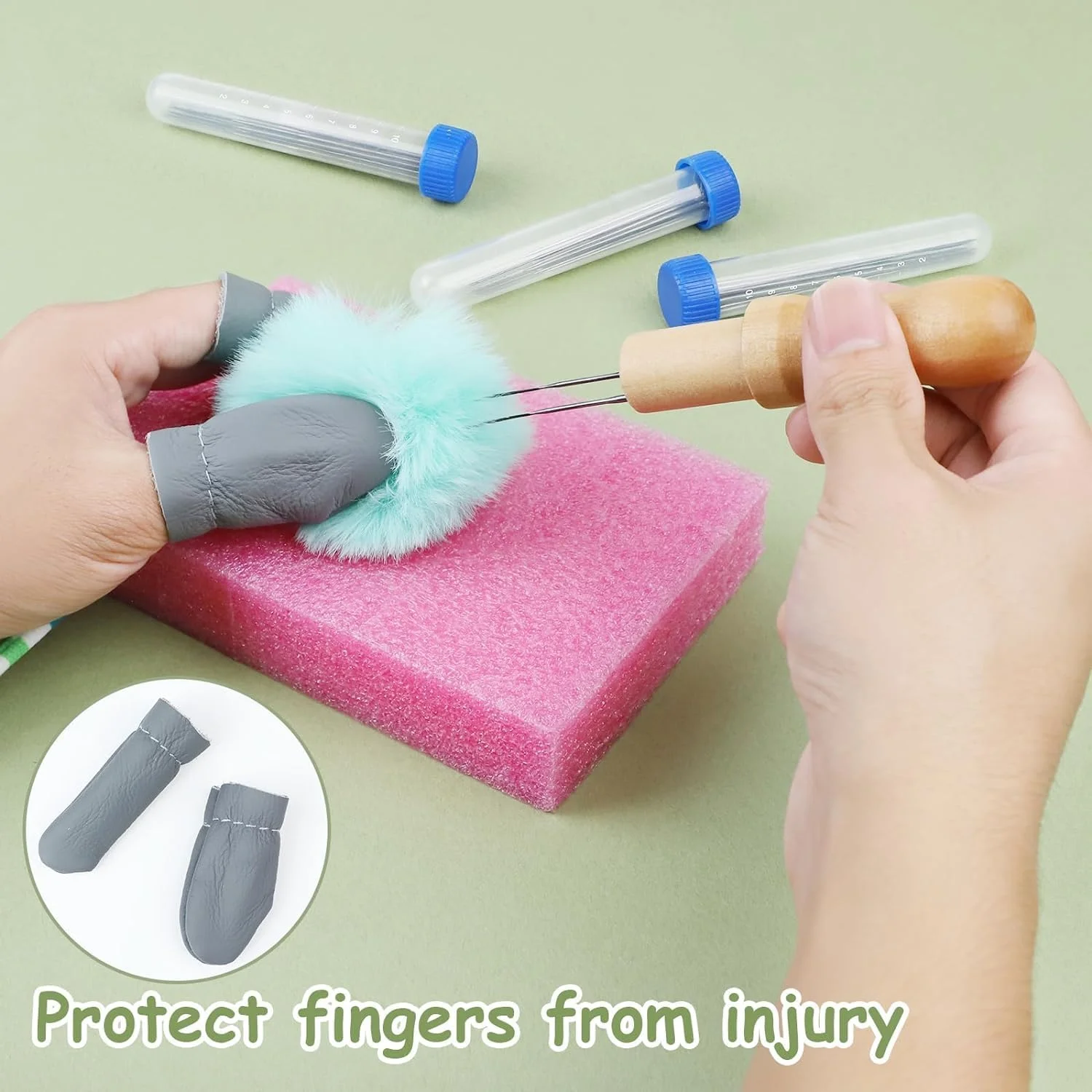 ست سوزن نمد دوزی JOLIGAEA، سوزن های نمد دوزی، سوزن های نمد دوزی برای نمد دوزی خشک با سوزن، سوزن های نمد دوزی در 3 سایز، دسته های سوزن چوبی، بطری های سوزن، پد فوم، انگشتانه ست سوزن نمد دوزی JOLIGAEA، سوزن های نمد دوزی، سوزن های نمد دوزی برای نمد دوزی خشک با سوزن، سوزن های نمد دوزی در 3 سایز، دسته های سوزن چوبی، بطری های سوزن، پد فوم، انگشتانه