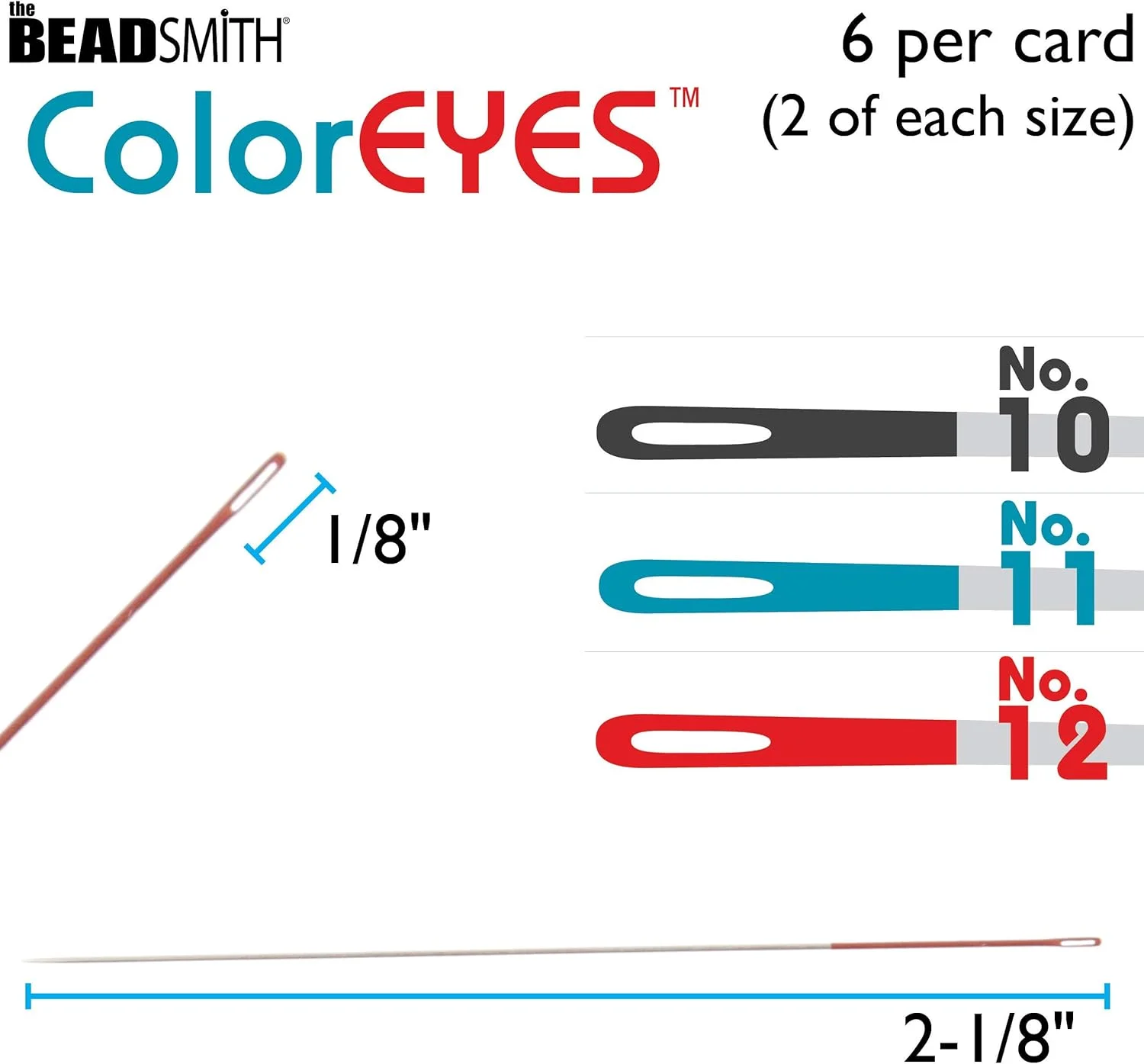 سوزن های مهره دوزی کالرآیز جولی بای، مجموعه 6 عددی، 2 عدد از هر کدام - سایز 10، 11 و 12، نوک های رنگی برای شناسایی آسان، مناسب برای بافت مهره ای با دستگاه، کار مهره ای، دوخت خارج از دستگاه و ساخت جواهرات با مهره های دانه ای سوزن های مهره دوزی کالرآیز جولی بای، مجموعه 6 عددی، 2 عدد از هر کدام - سایز 10، 11 و 12، نوک های رنگی برای شناسایی آسان، مناسب برای بافت مهره ای با دستگاه، کار مهره ای، دوخت خارج از دستگاه و ساخت جواهرات با مهره های دانه ای