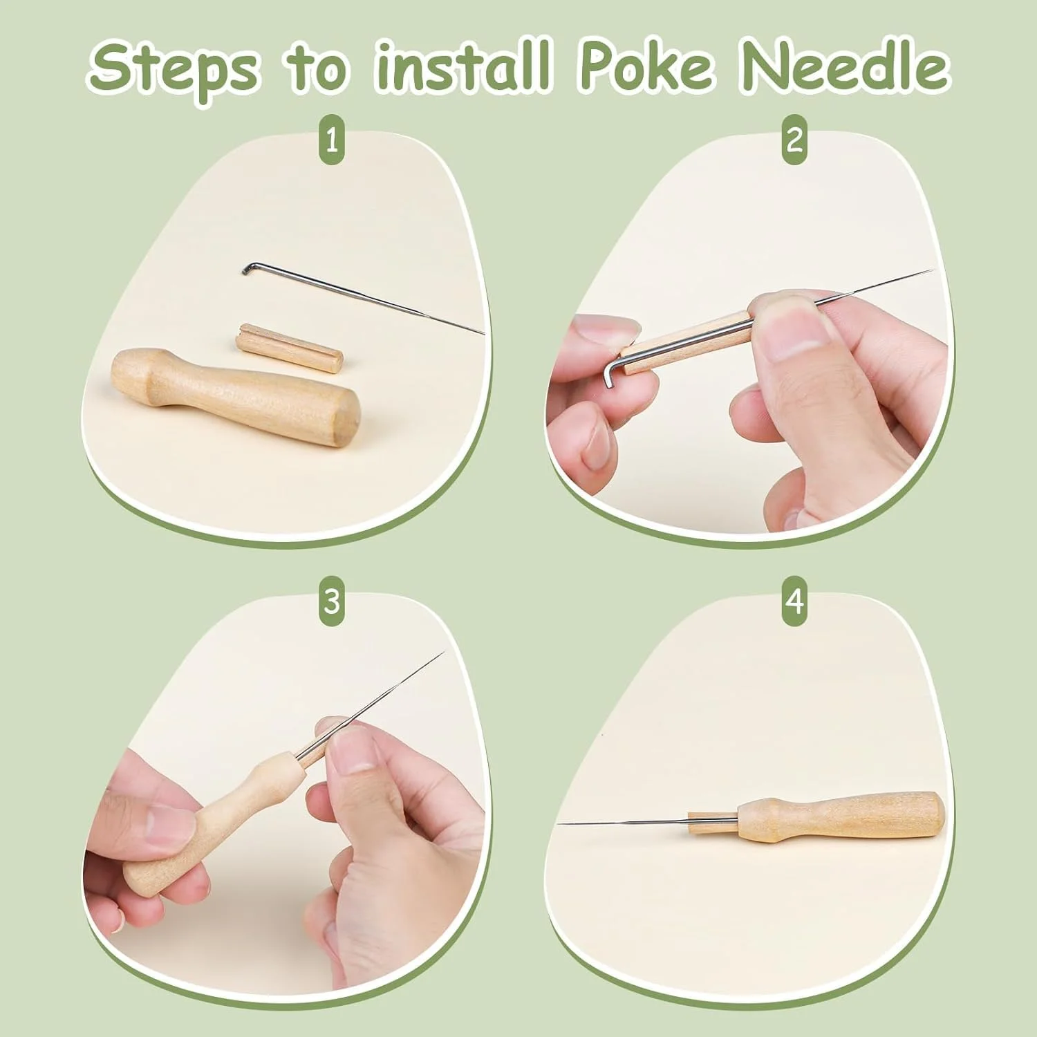 ست سوزن نمد دوزی JOLIGAEA، سوزن های نمد دوزی، سوزن های نمد دوزی برای نمد دوزی خشک با سوزن، سوزن های نمد دوزی در 3 سایز، دسته های سوزن چوبی، بطری های سوزن، پد فوم، انگشتانه ست سوزن نمد دوزی JOLIGAEA، سوزن های نمد دوزی، سوزن های نمد دوزی برای نمد دوزی خشک با سوزن، سوزن های نمد دوزی در 3 سایز، دسته های سوزن چوبی، بطری های سوزن، پد فوم، انگشتانه