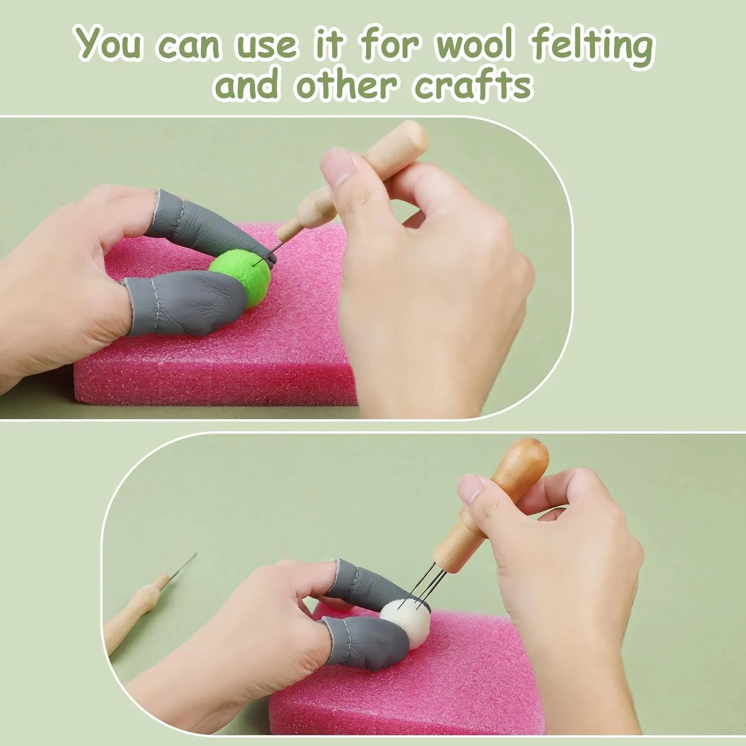 ست سوزن نمد دوزی JOLIGAEA، سوزن های نمد دوزی، سوزن های نمد دوزی برای نمد دوزی خشک با سوزن، سوزن های نمد دوزی در 3 سایز، دسته های سوزن چوبی، بطری های سوزن، پد فوم، انگشتانه ست سوزن نمد دوزی JOLIGAEA، سوزن های نمد دوزی، سوزن های نمد دوزی برای نمد دوزی خشک با سوزن، سوزن های نمد دوزی در 3 سایز، دسته های سوزن چوبی، بطری های سوزن، پد فوم، انگشتانه